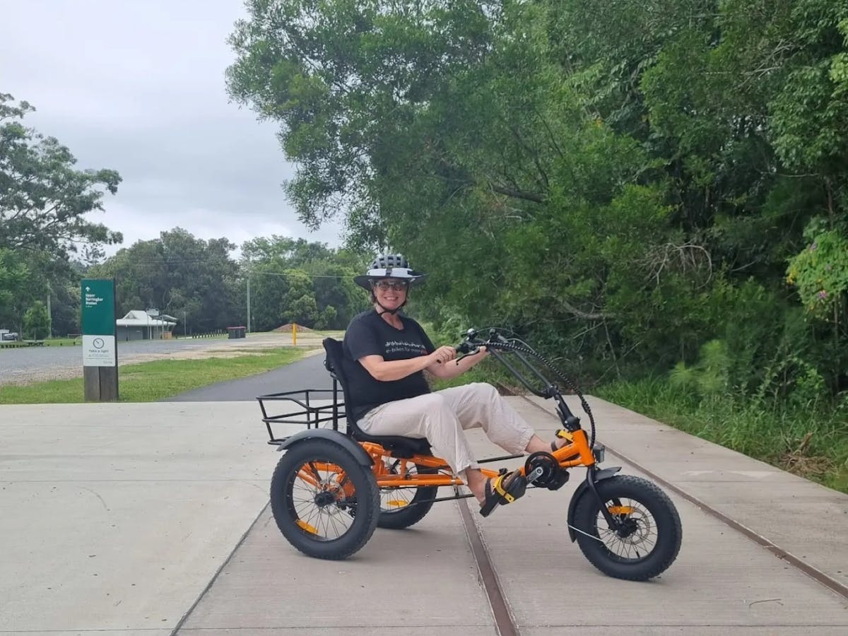 Andrea sitting on NRRT on Trident FT