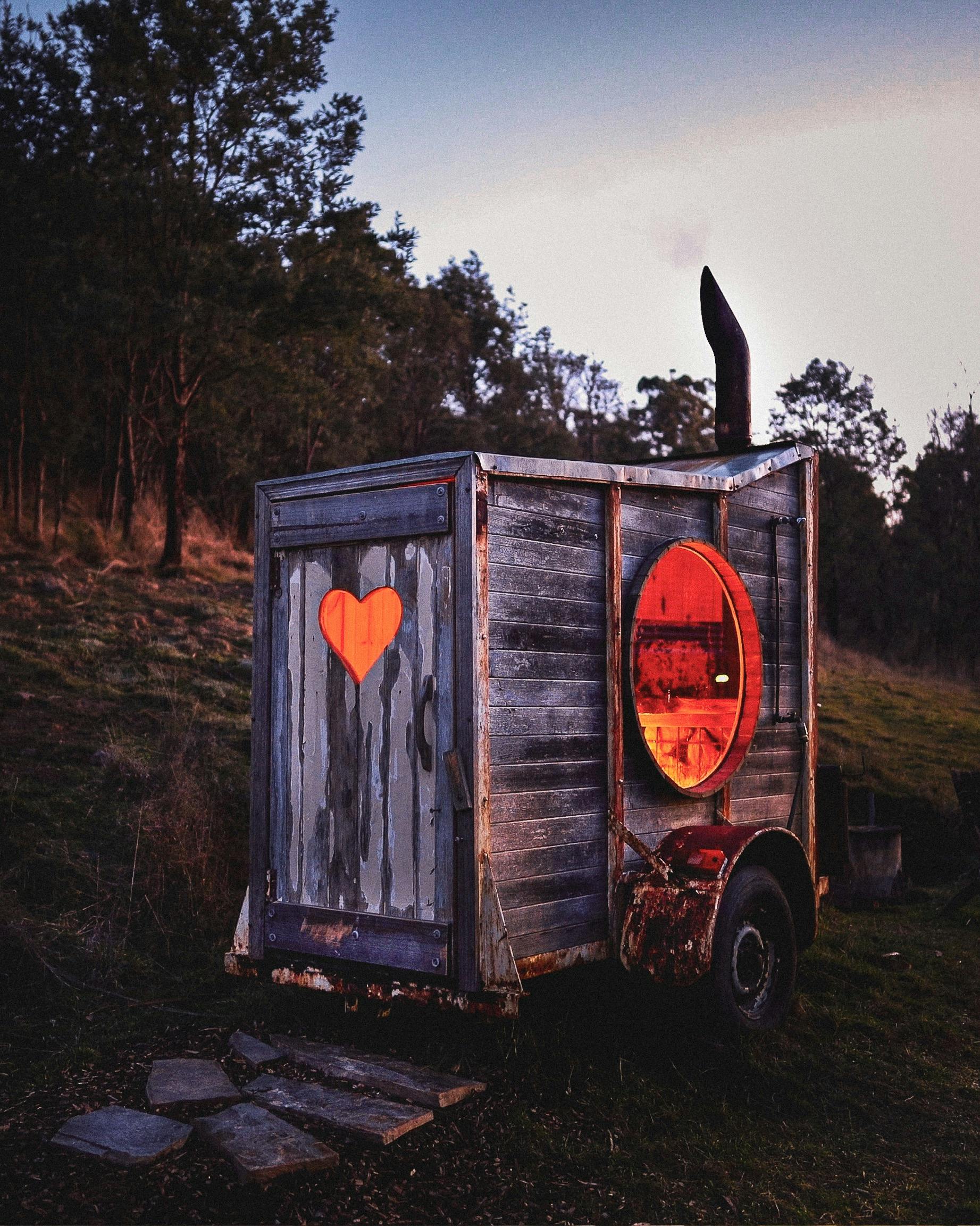 Nourished and rejuvenated in our horse float sauna!