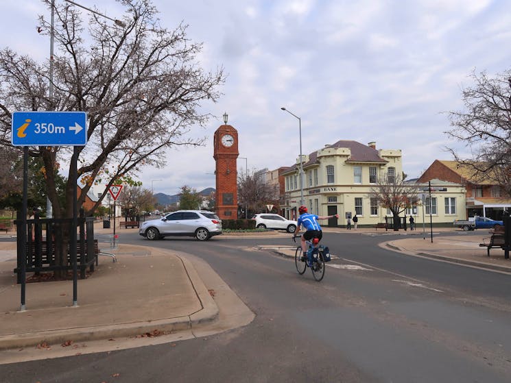 Cyclist in Mudgee.