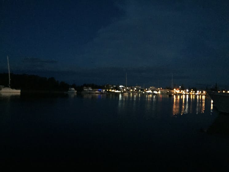 Port at night
