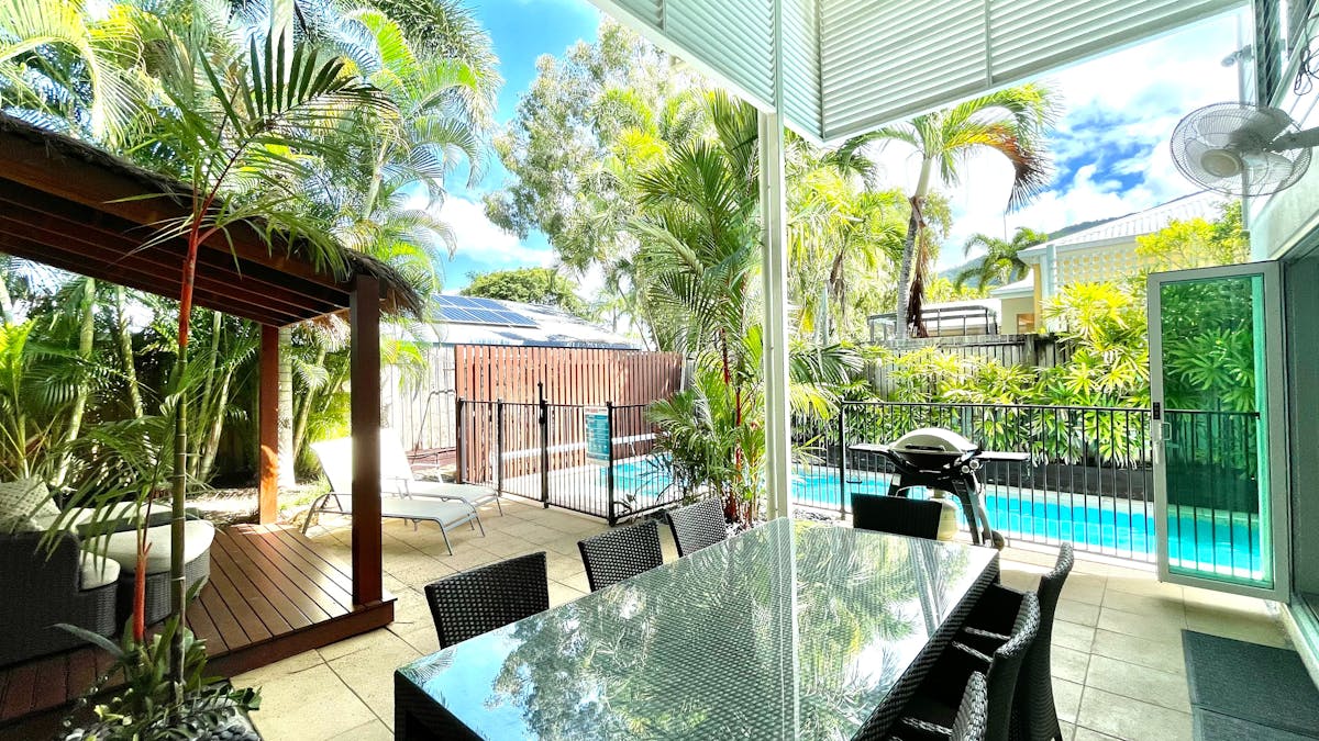Heated Pool, Completely Private Weber Q Entertaining area