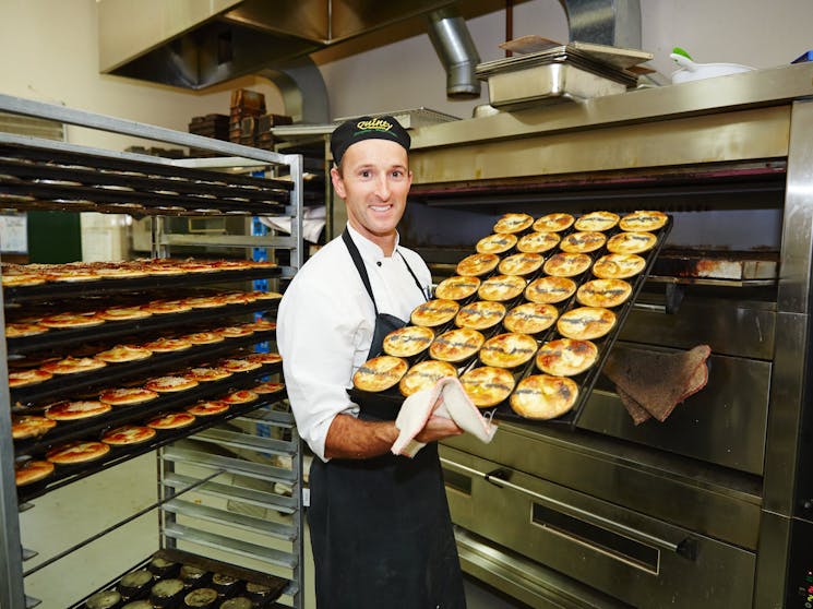 Fresh pies at Quinty Bakehouse