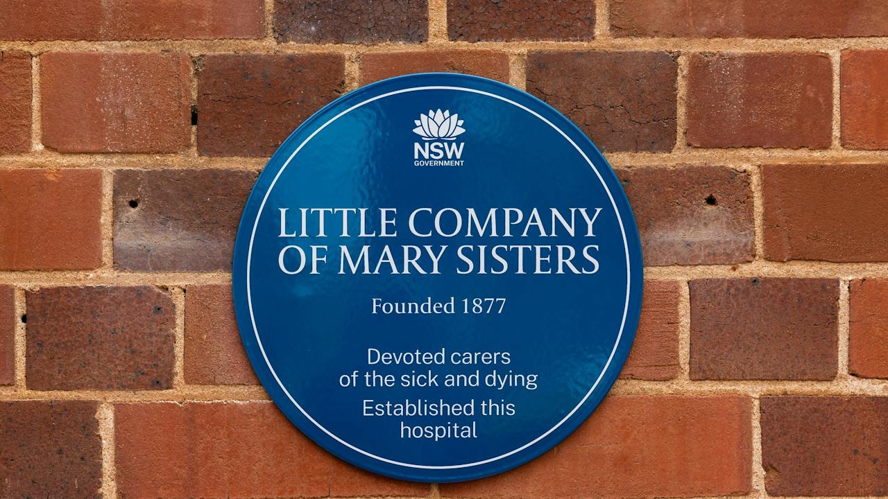 Little Company of Mary Sisters Blue Plaque