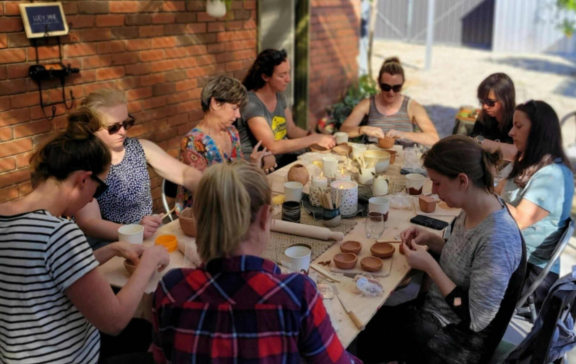 a private handbuilding workshop in the garden