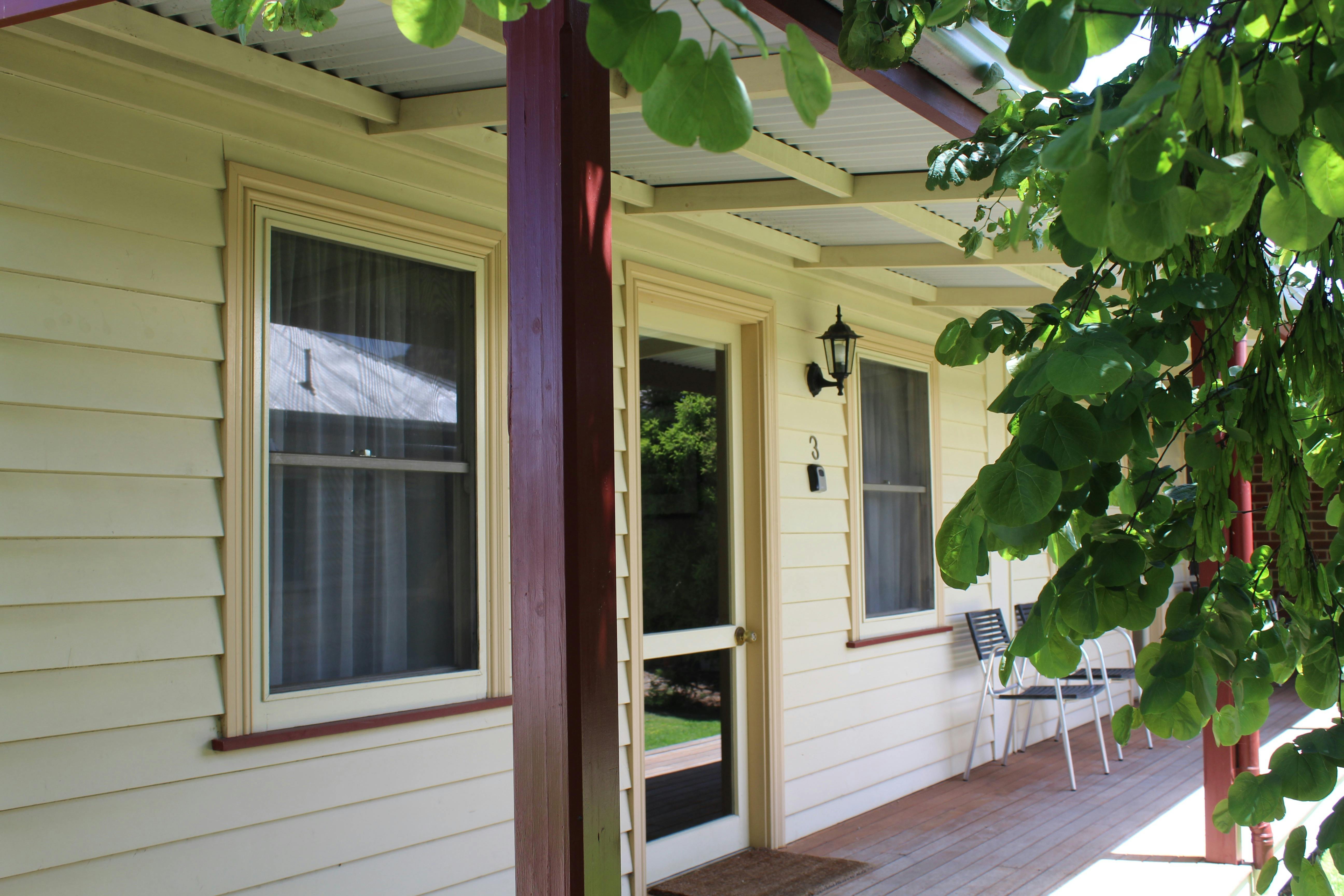 Front entrance to accommodation