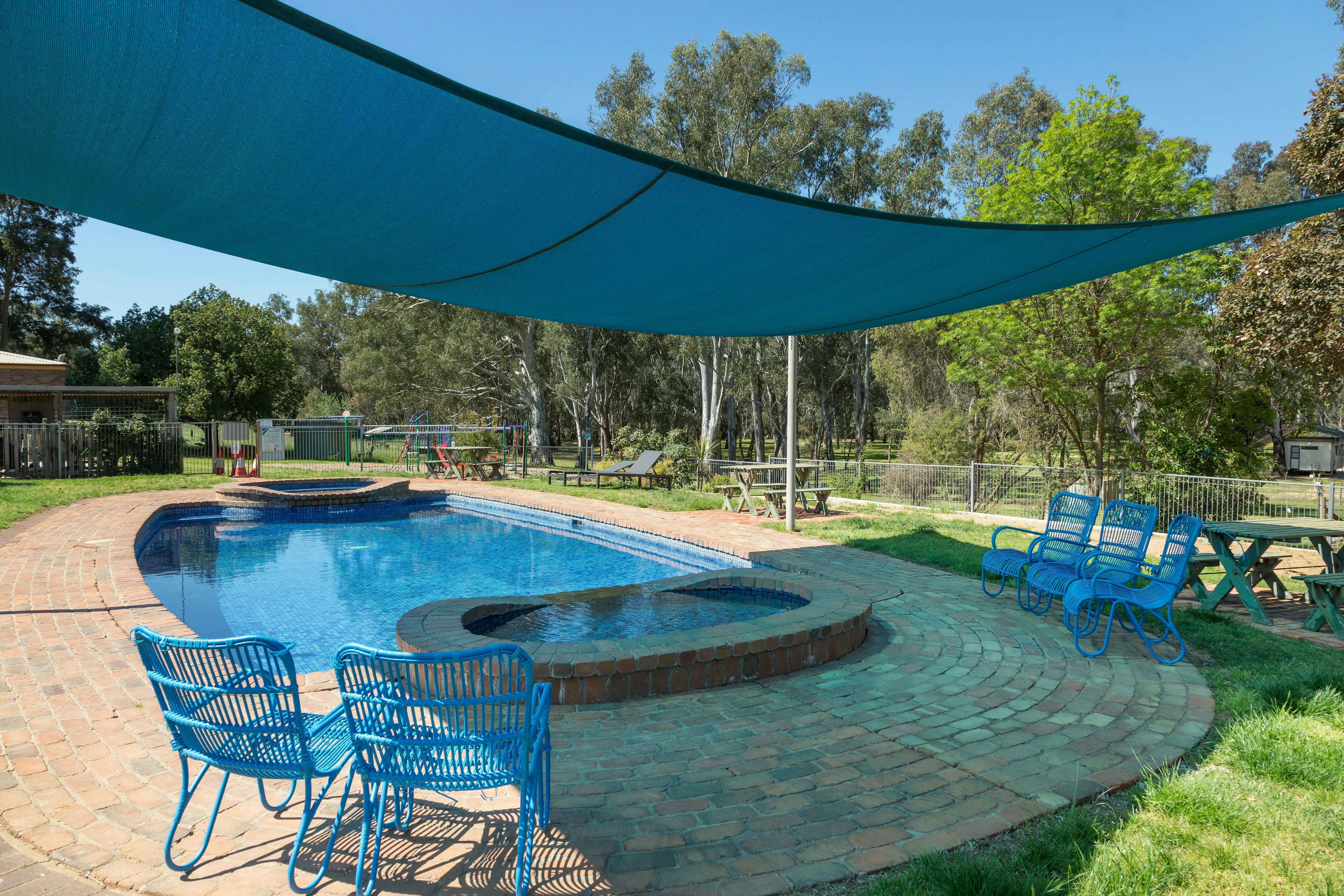 Cool off or relax pool side with the family.