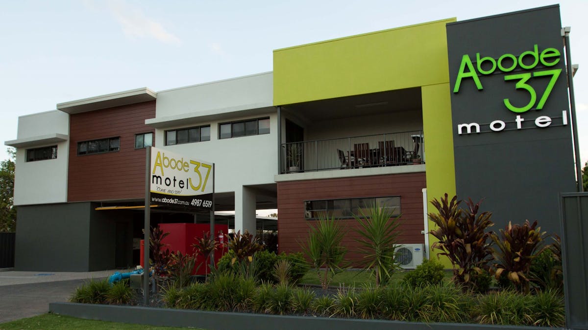 External front of Abode37 Motel