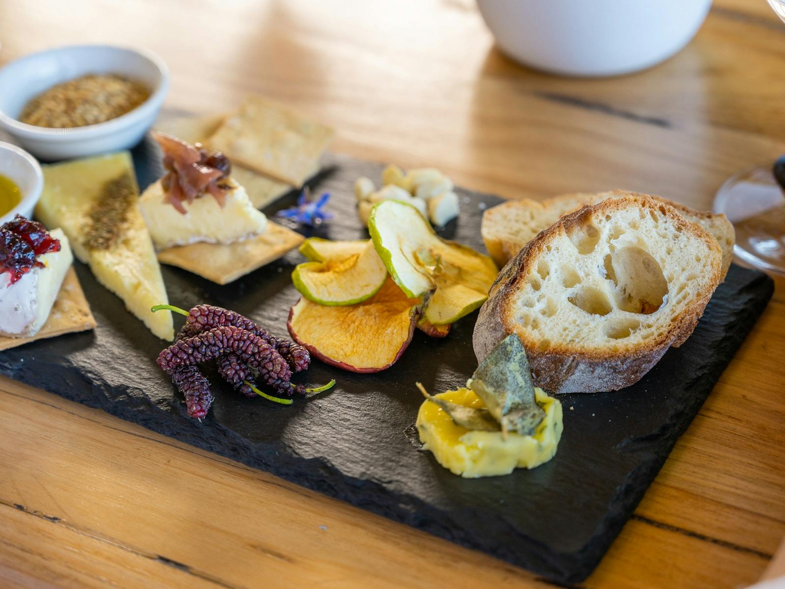 Native ingredients presented on a platter