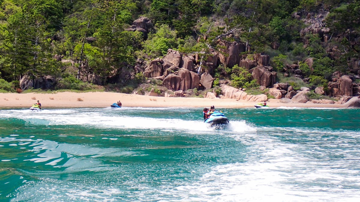 Magnetic Island Jet Skis discovering the secret bays of Maggie