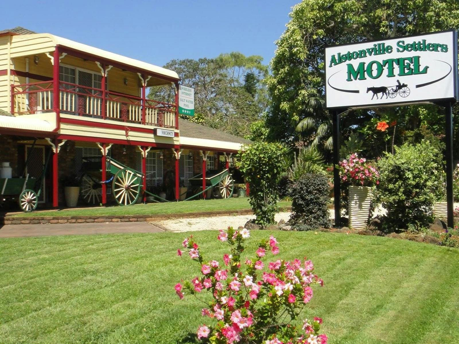 Outside of motel
