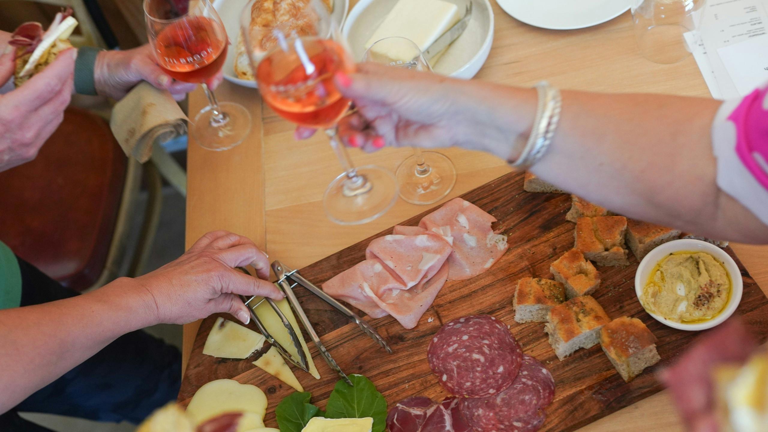 Wine & food at Tilbrook Estate