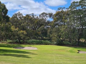 13th Hole - Par 3 - Blue Tees 137 metres, Red Tees 132 metres