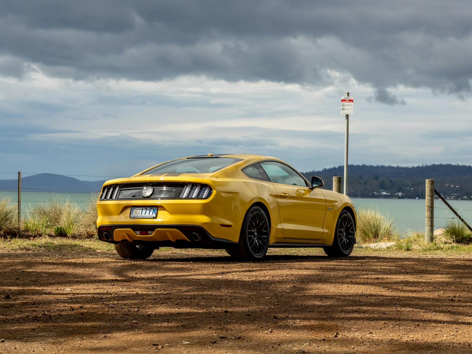 Mustang rental in Tasmania with Overdrive Car Hire