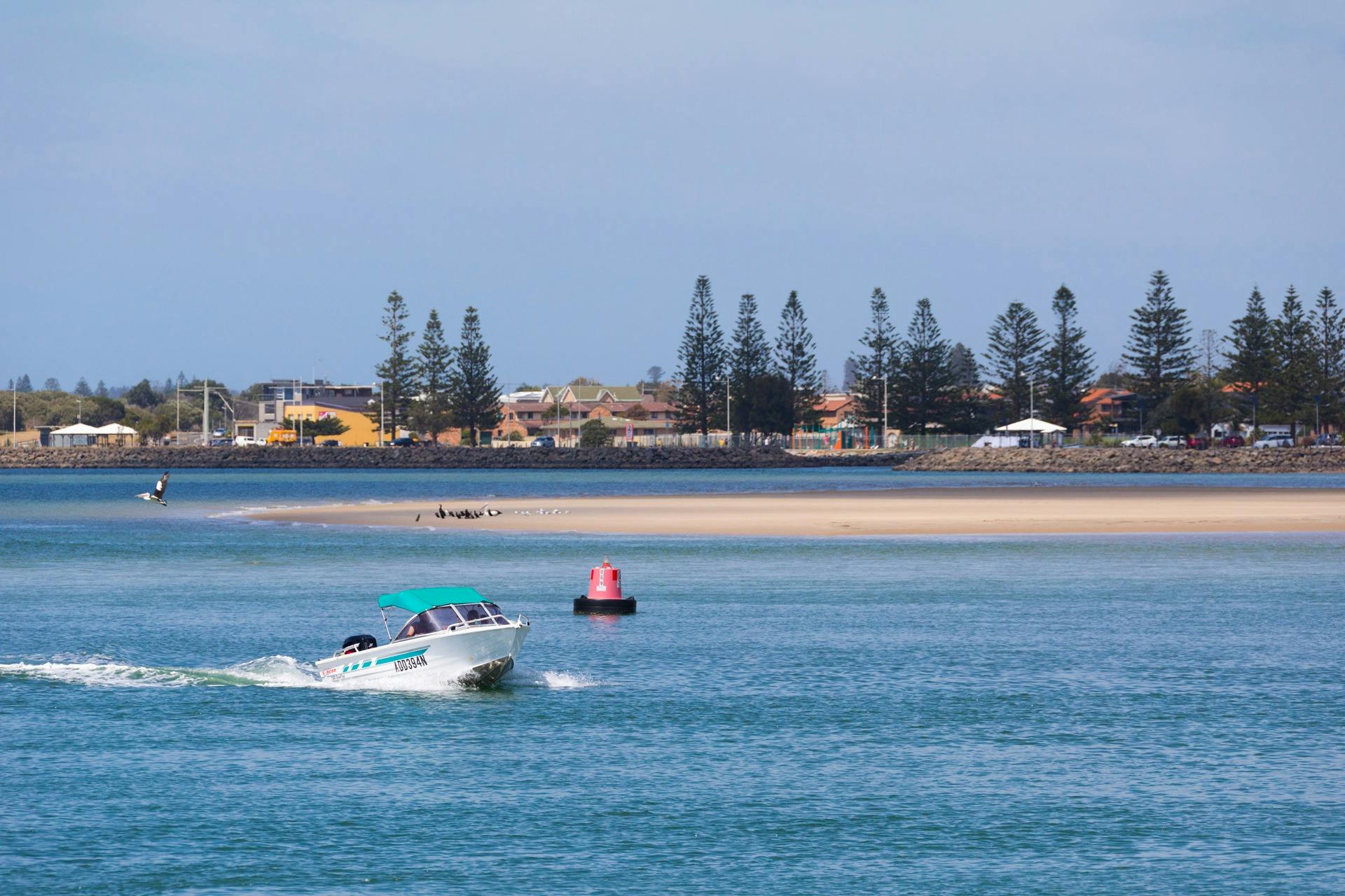Boat on Lake Illawarra