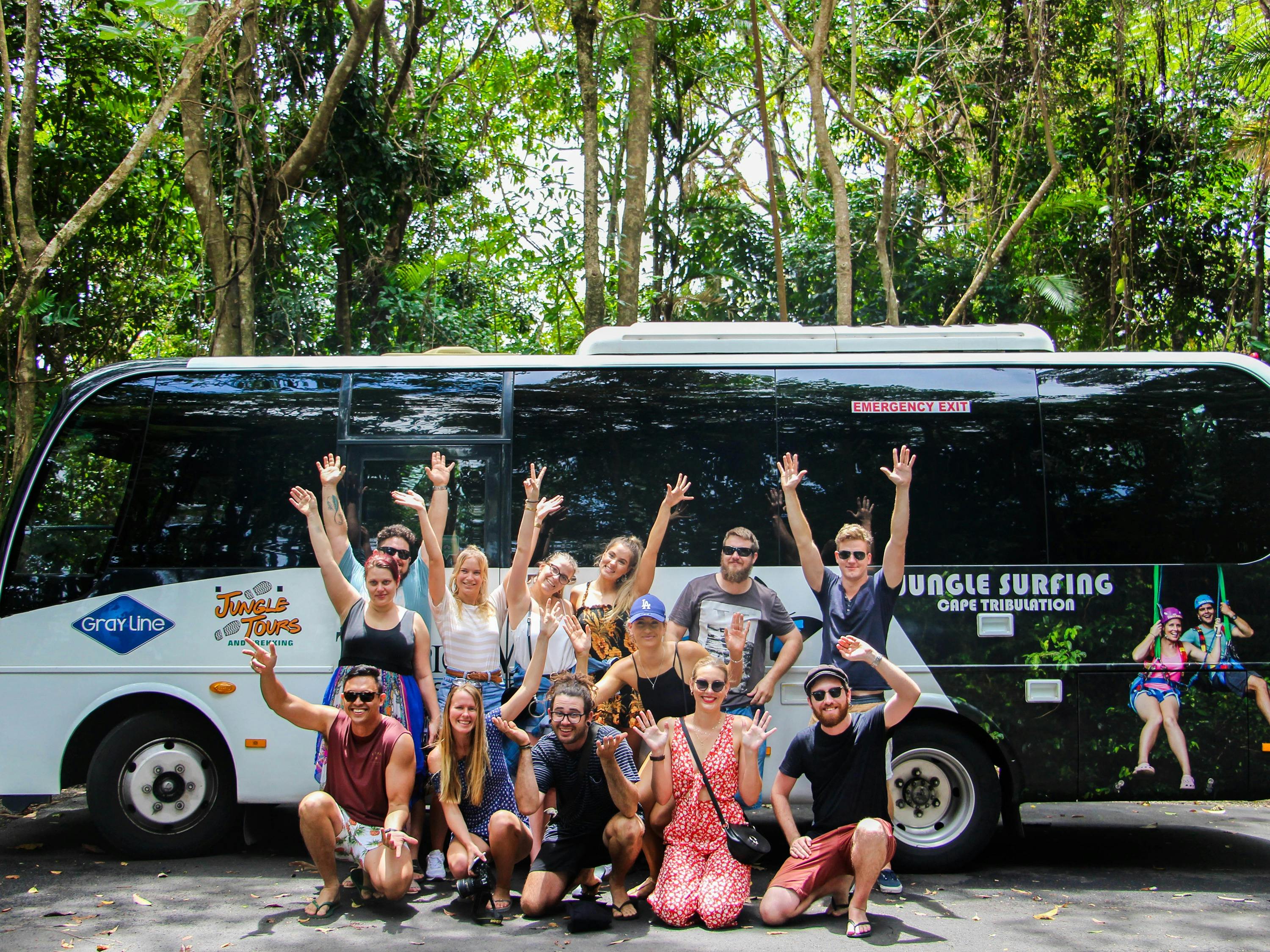 Jungle tours and trekking backpacker bus tour