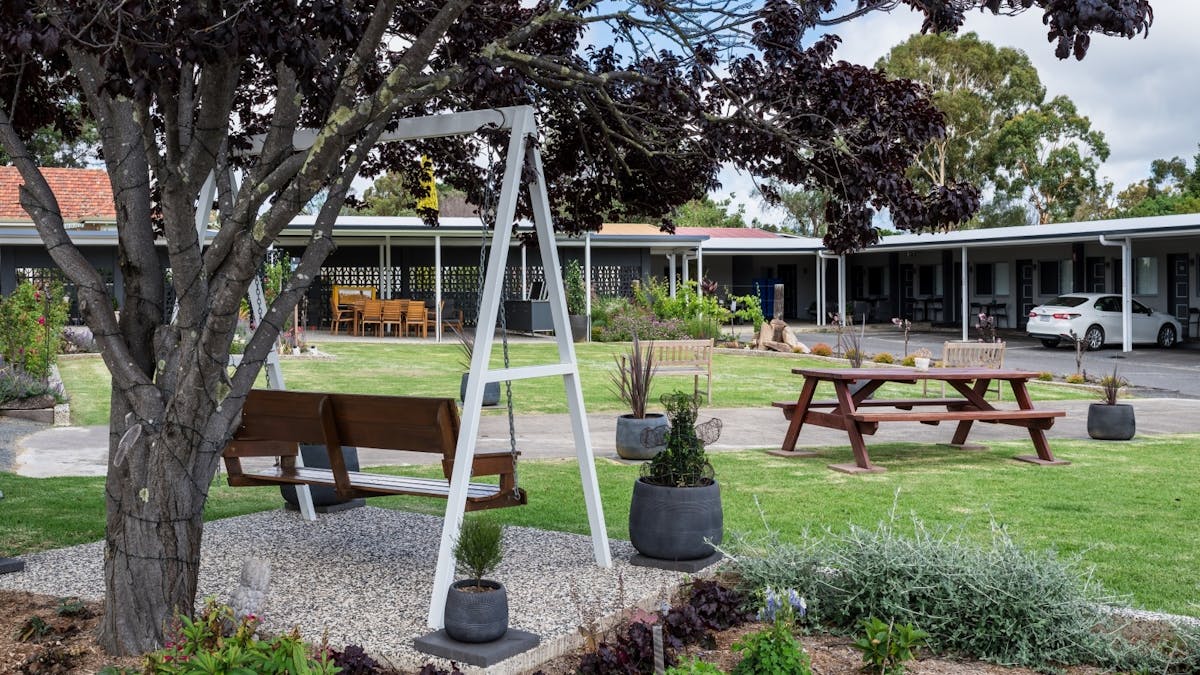 Motel grounds - enjoy the weather in our beautiful gardens