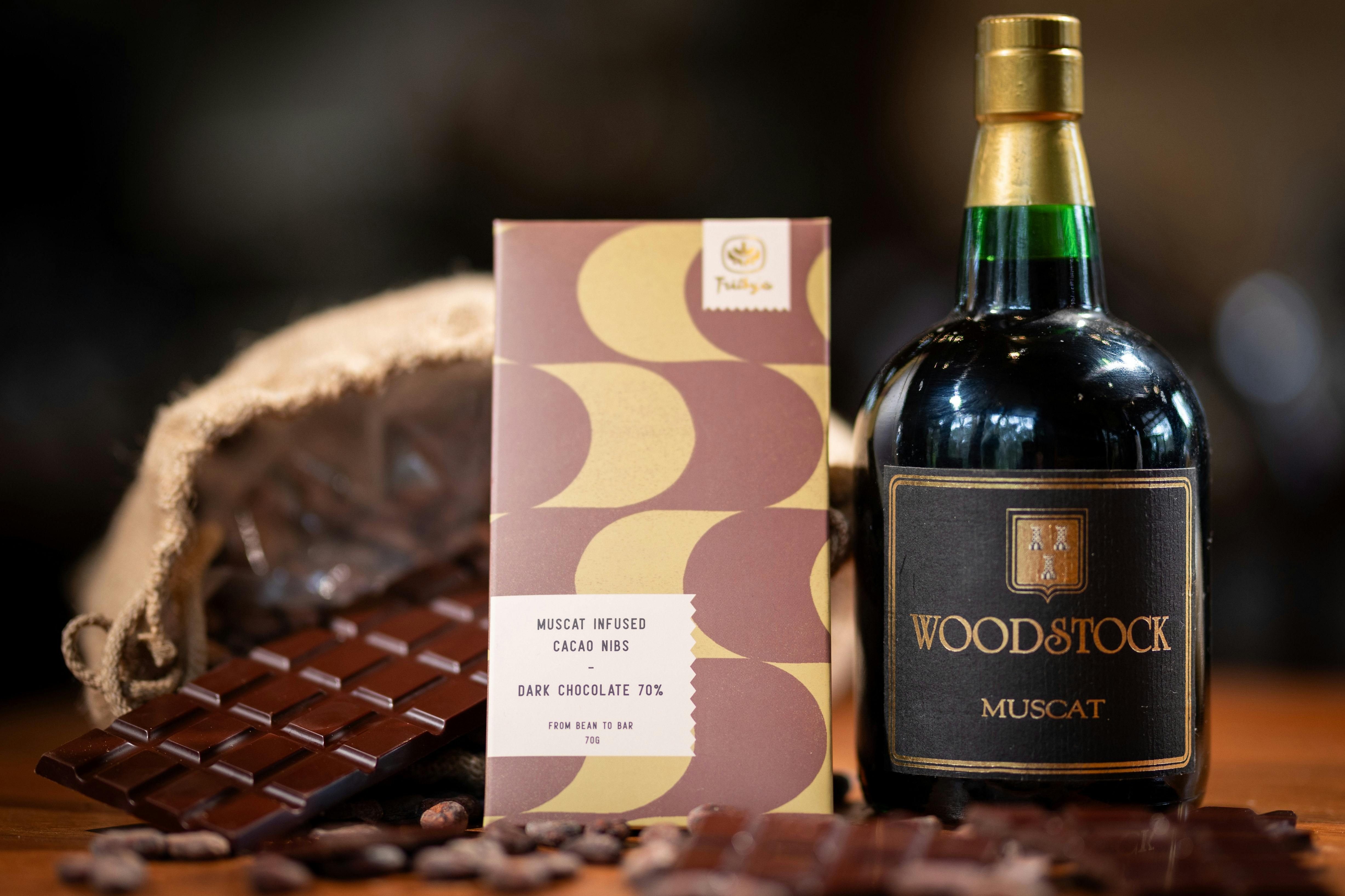 Small batch bean to bar chocolate infused with McLaren Vale Muscat