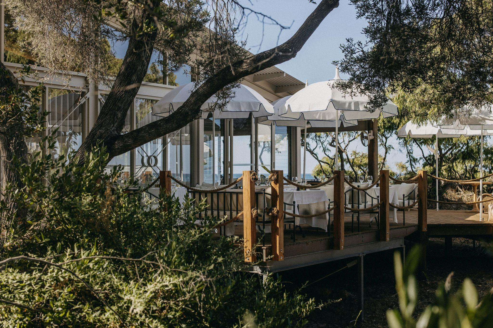 Cocktails on the terrazzo