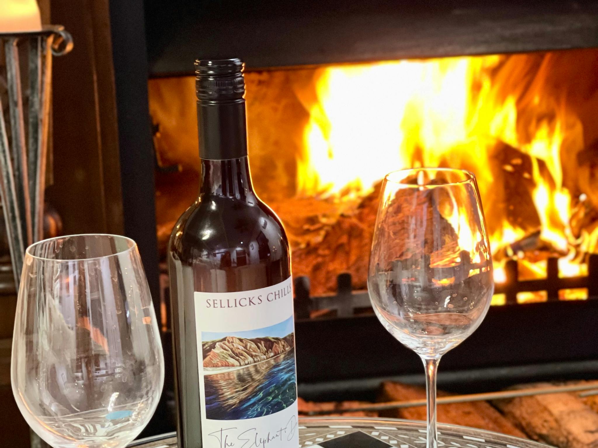 One bottle of estate wine from the organic vineyard provided