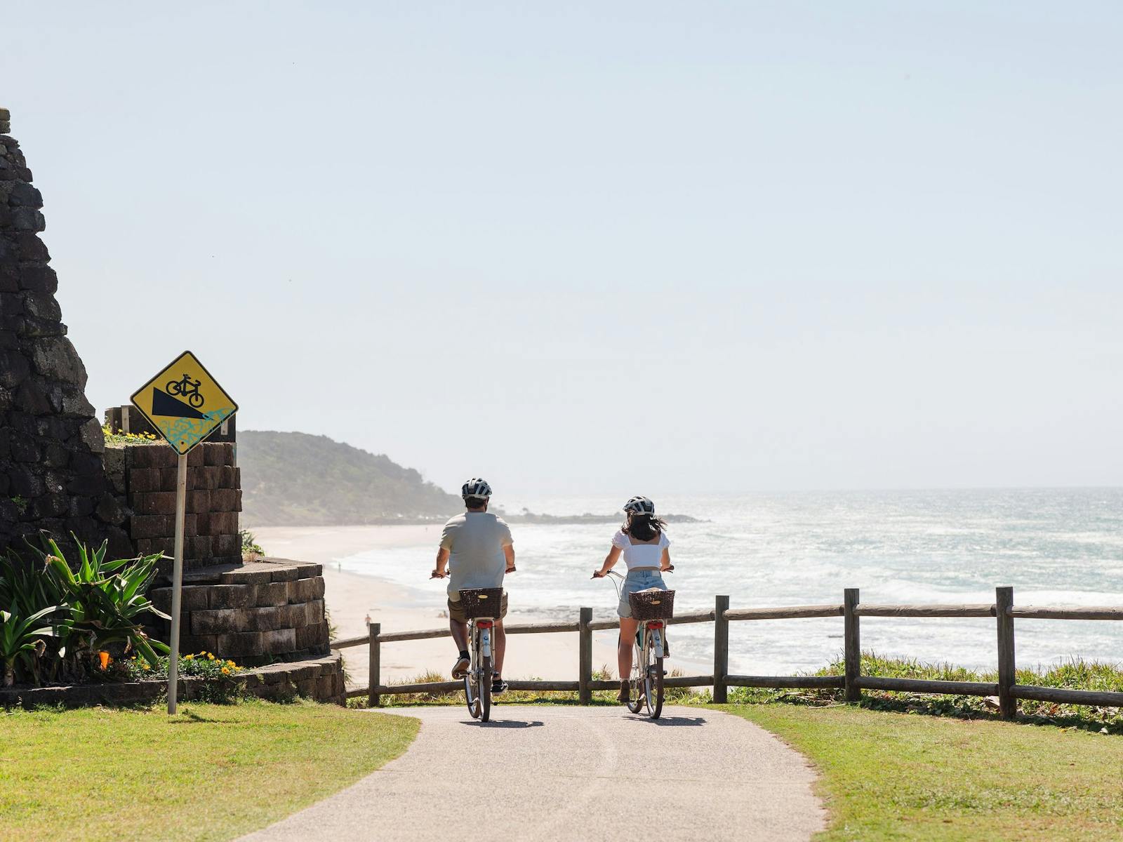 Riding to Shelly Beach