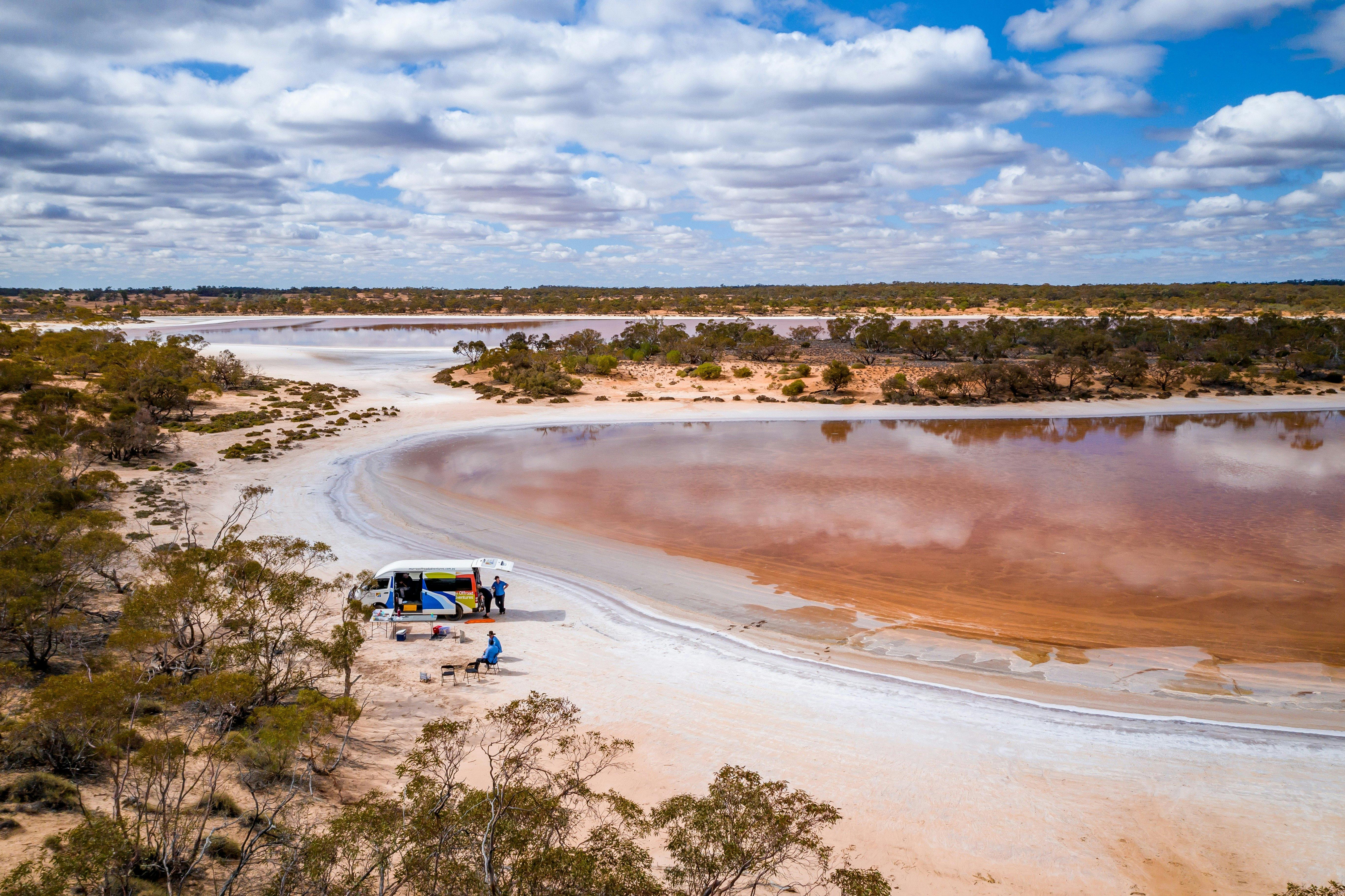 Explore a landscape of open plains dotted with salt lake treasures.