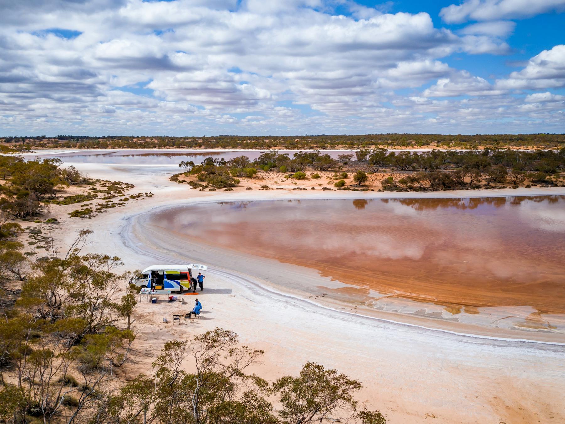 Explore a landscape of open plains dotted with salt lake treasures.