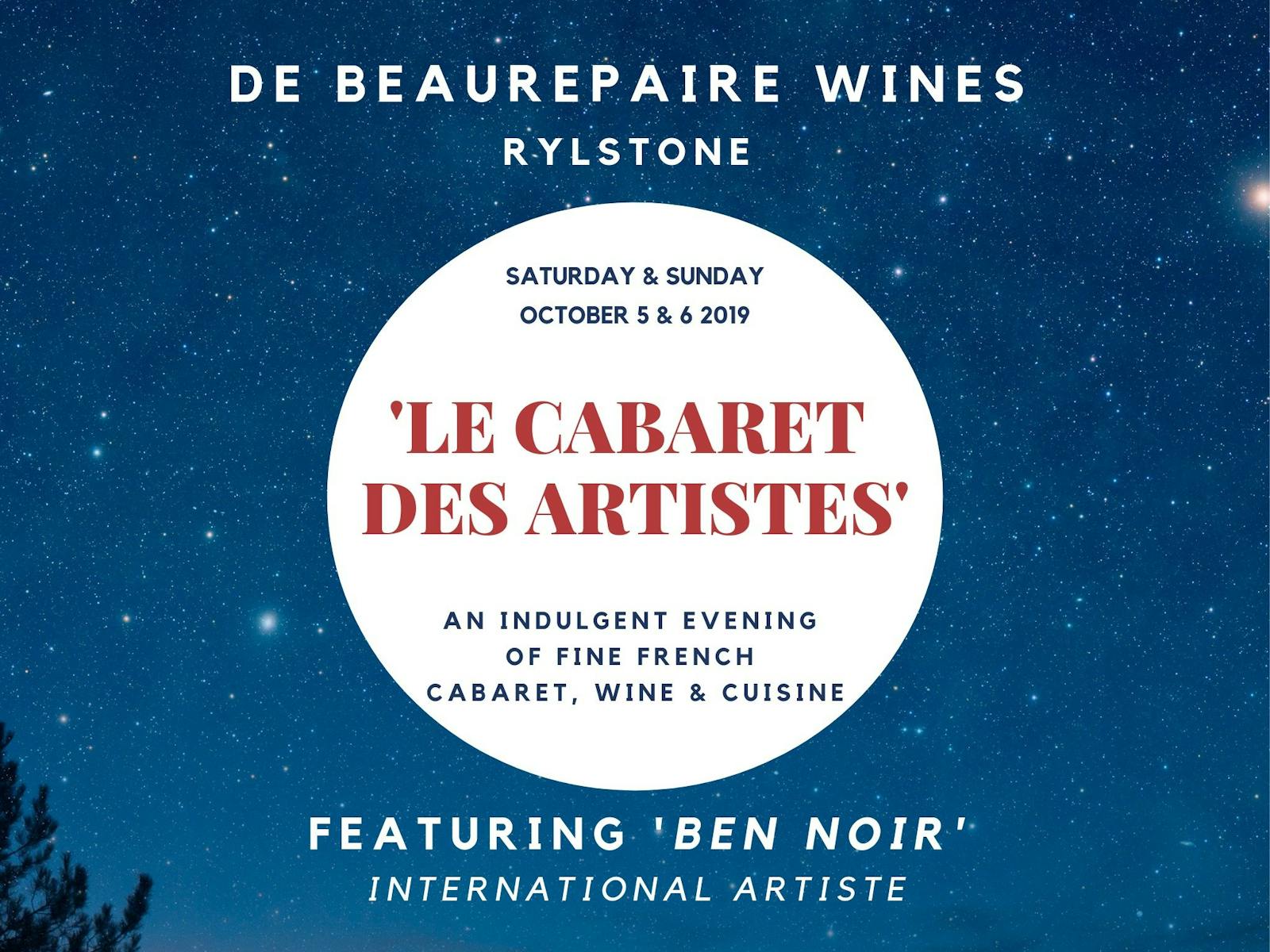 Image for Le Cabaret des Artistes at De Beaurepaire Wines