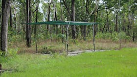 Shelter, no doubt erected for use with the ANZAC day cricket matches.