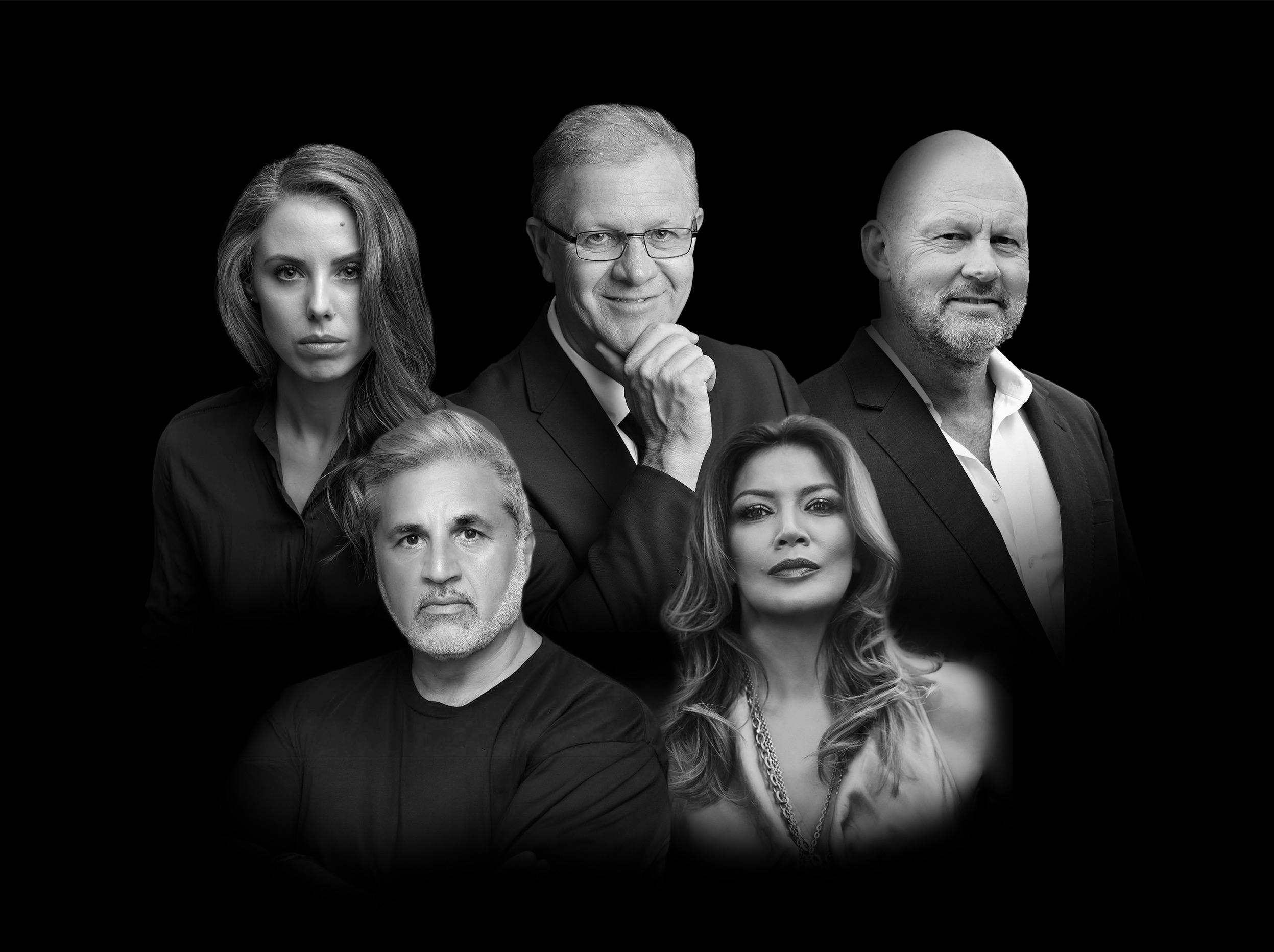 Desiree Frahn, Milijana Nicolic, Rosario la Spina, Guy Noble, teddy Tahu Rhodes