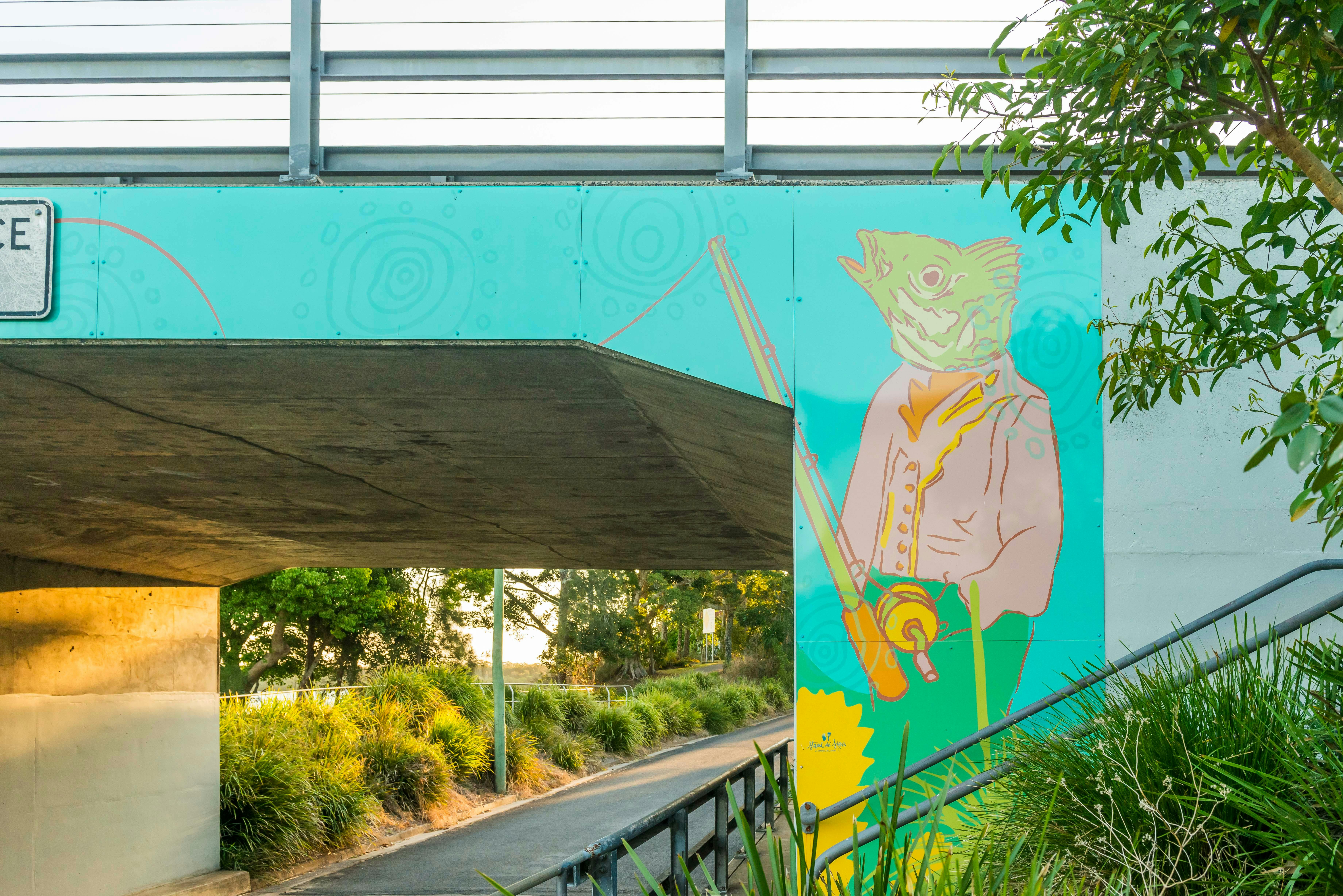 bridge mural