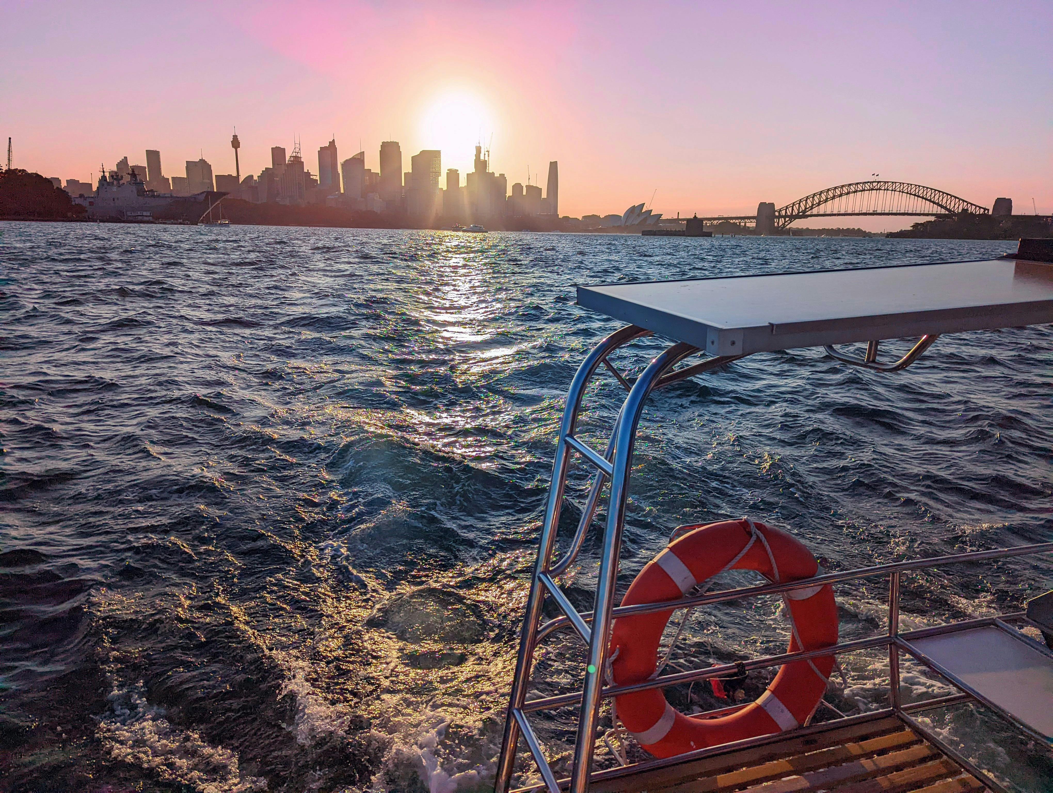 雪梨港航行包租生動的船