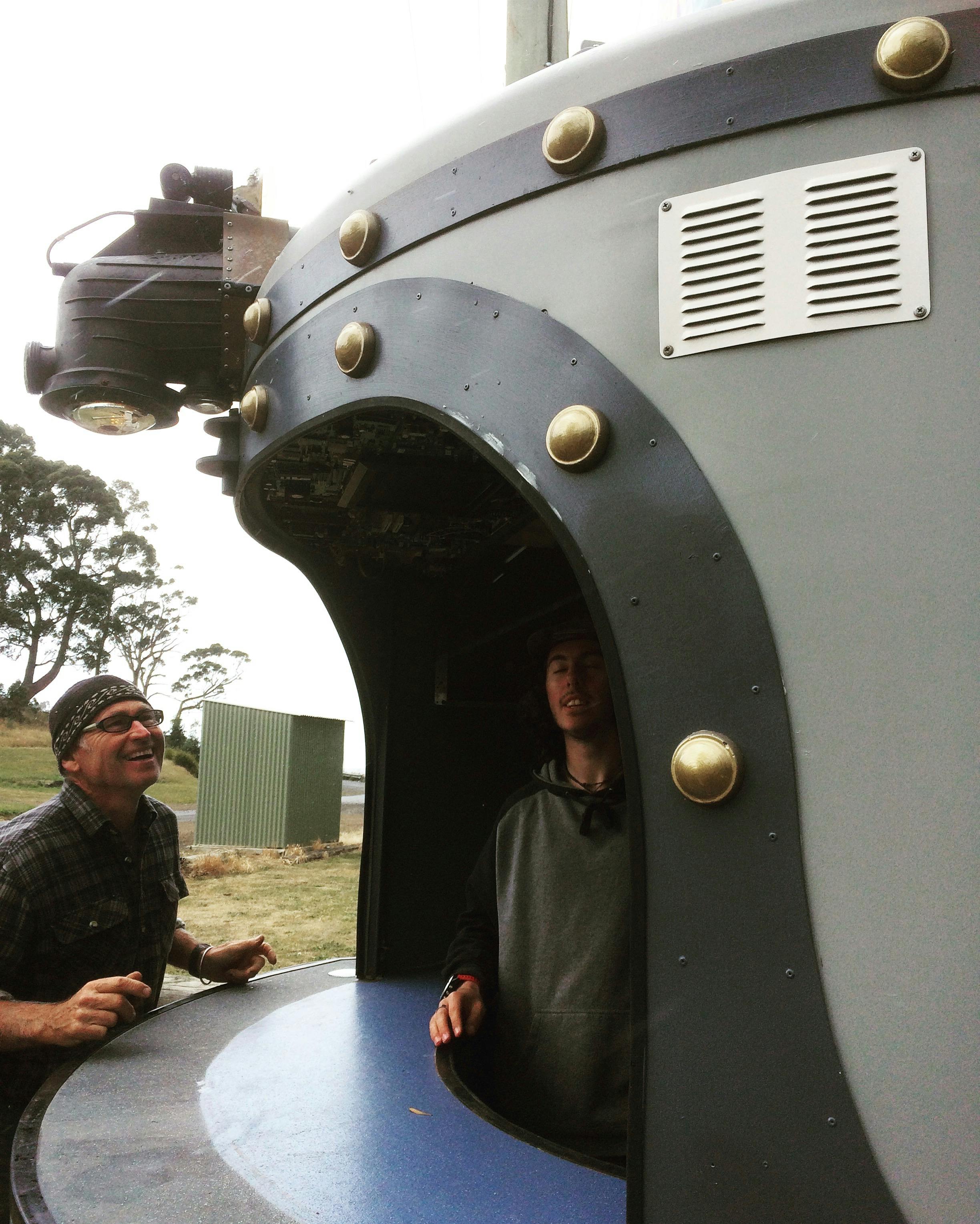 Retro styling on the rocket cafe