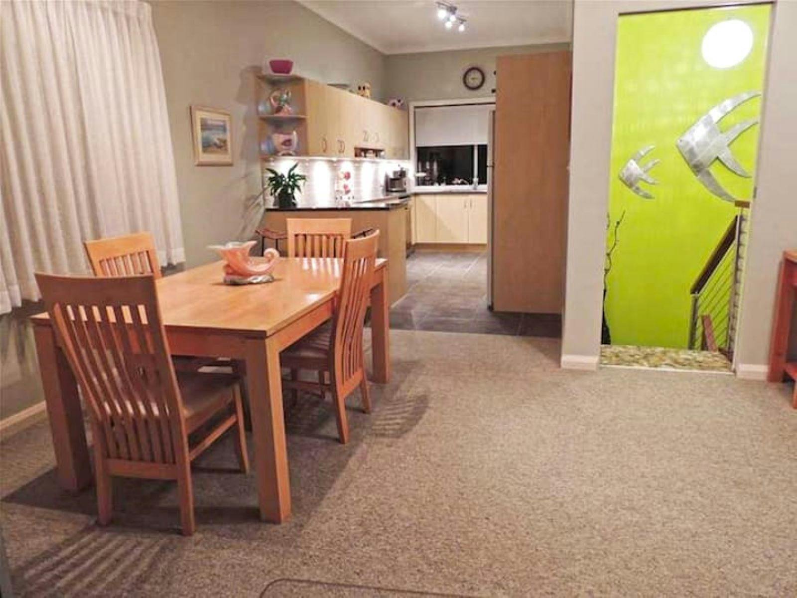 spacious dining area and kitchen