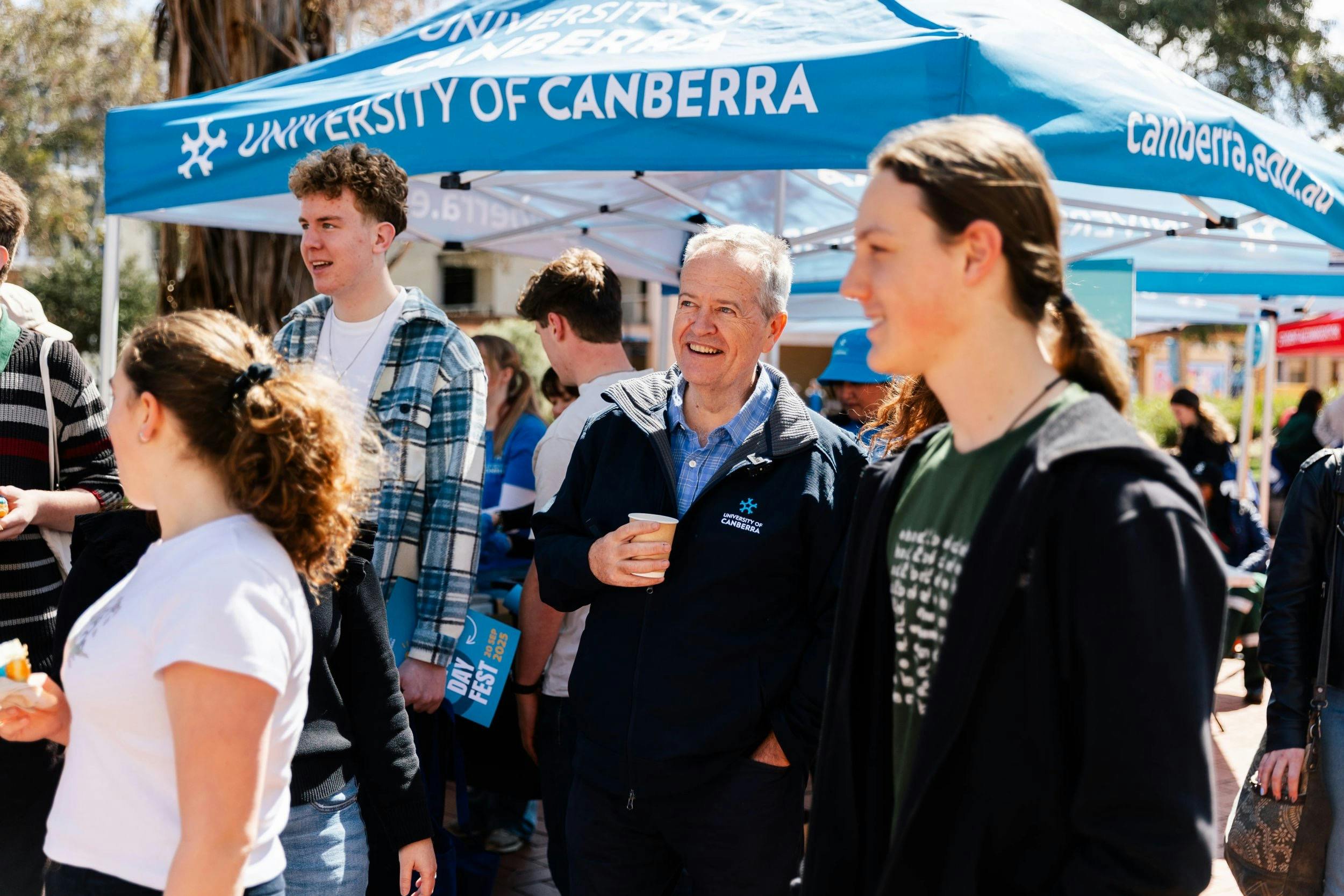 Vice Chancellor Bill Shorten enjoying Open Day