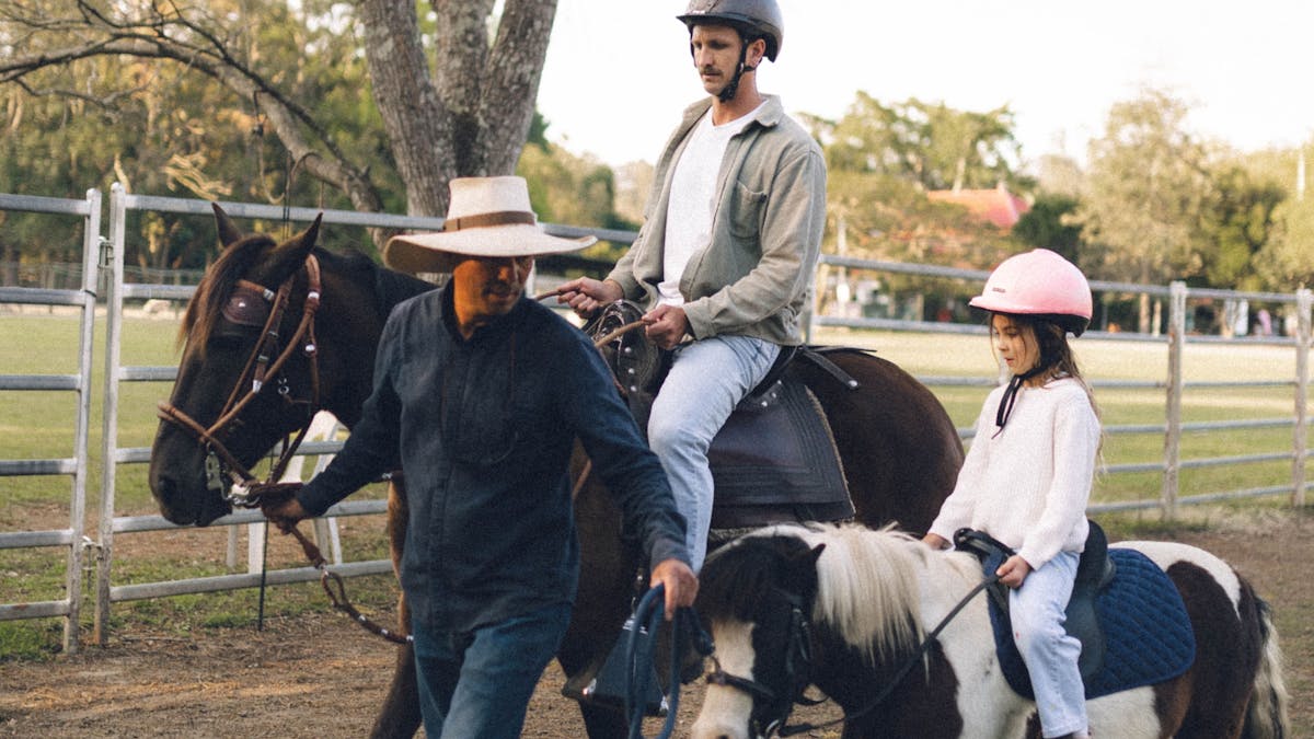 mini and me horse riding in Gold Coast