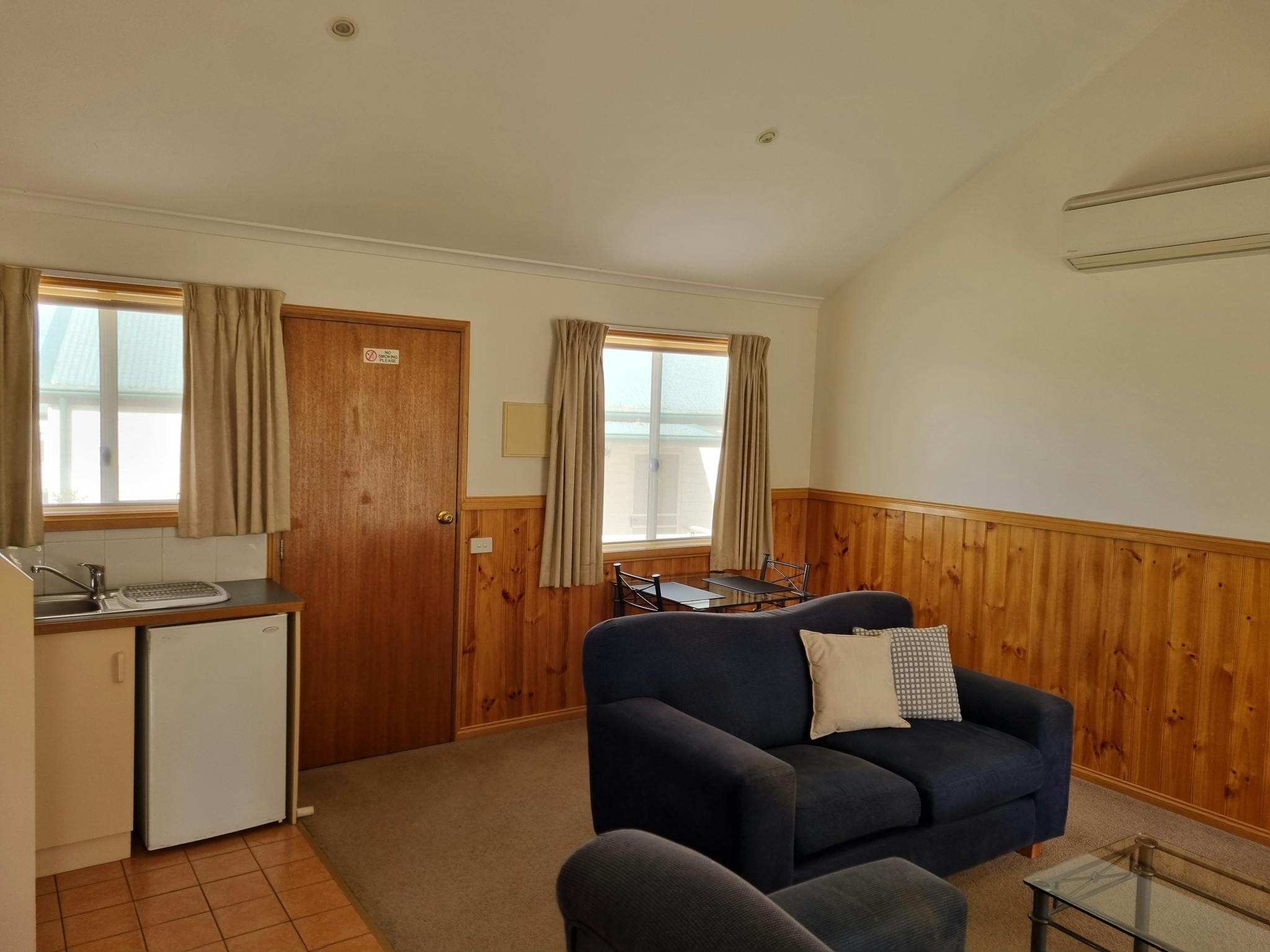 Lounge, dining, kitchen area
