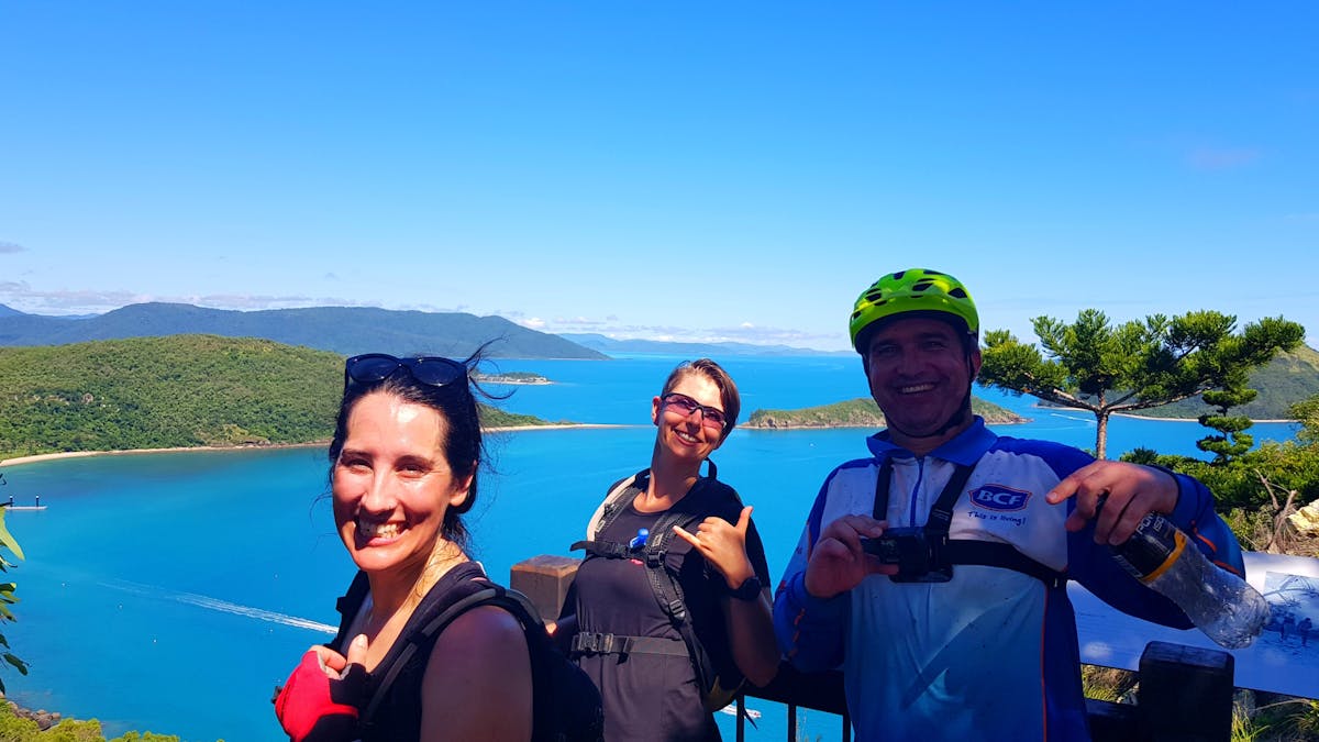Other view from Spion Kop, looking west over Brauer Bay towards Daydream Island and mainland Aust.