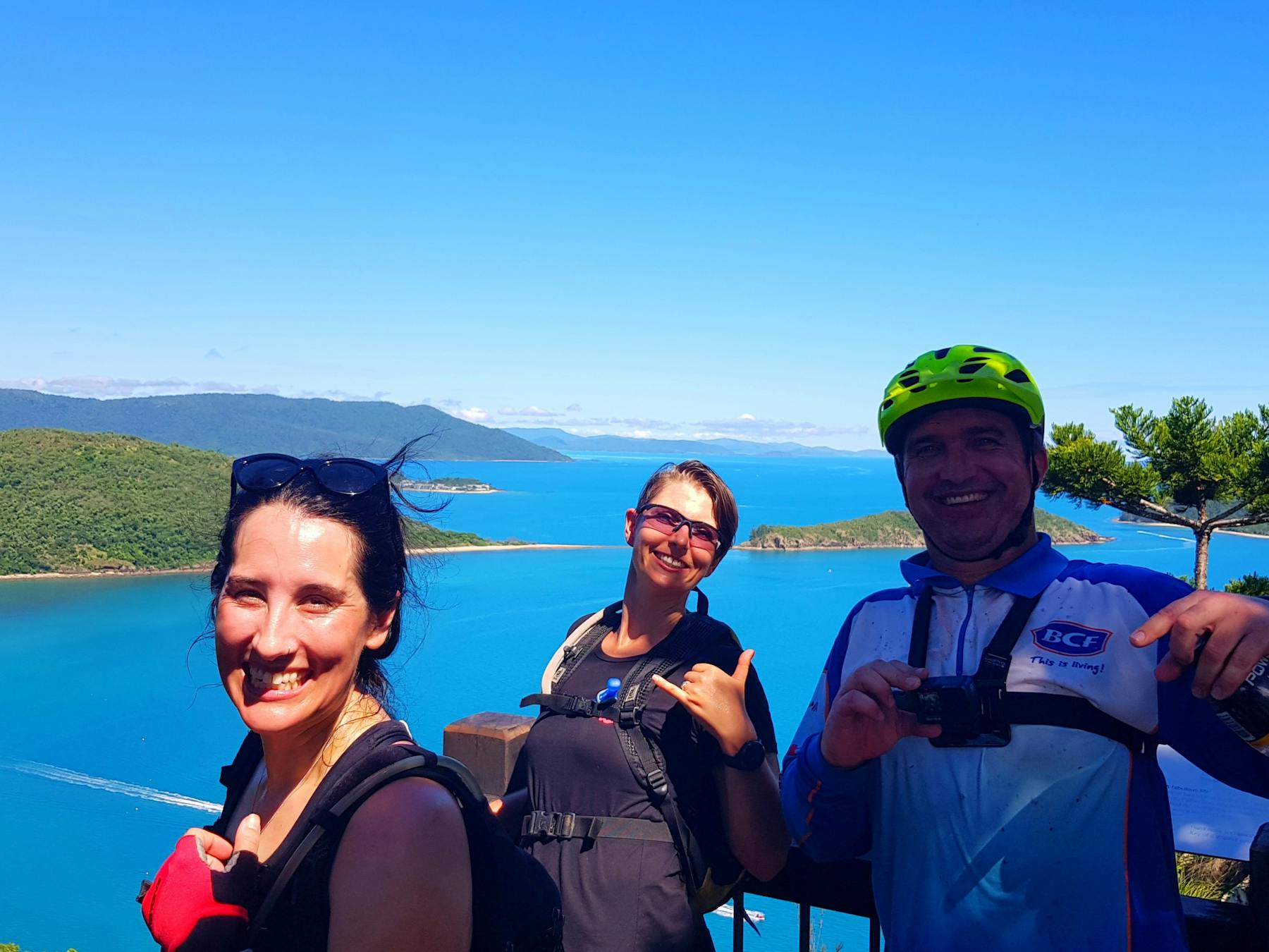 Other view from Spion Kop, looking west over Brauer Bay towards Daydream Island and mainland Aust.