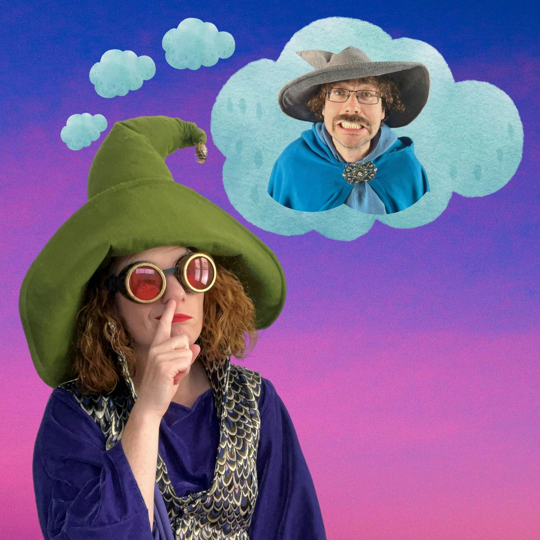 Wizard thinking of another wizard