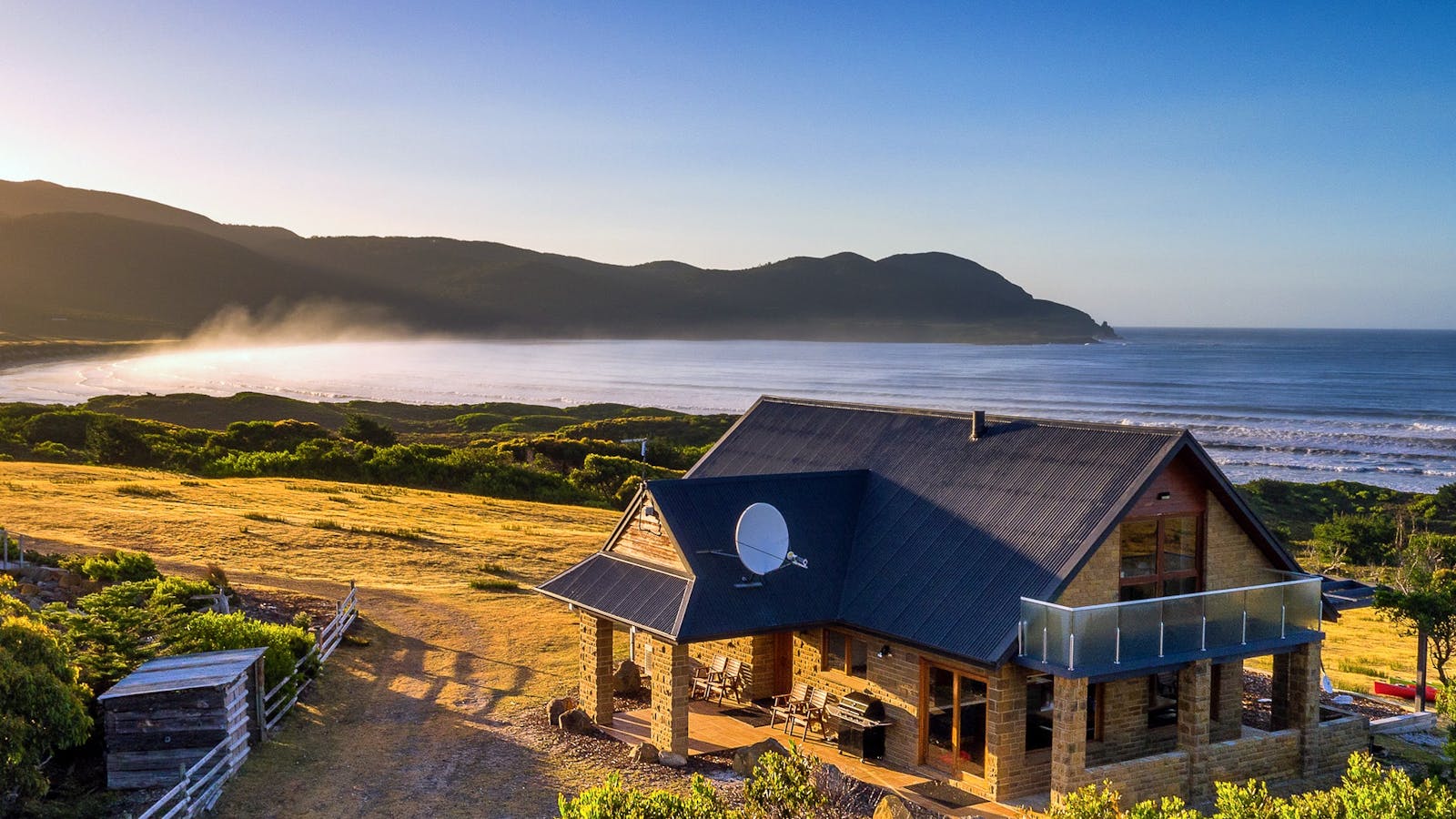 Cloudy Bay Villa - Aerial view