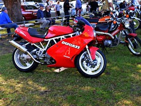 red motorcycles