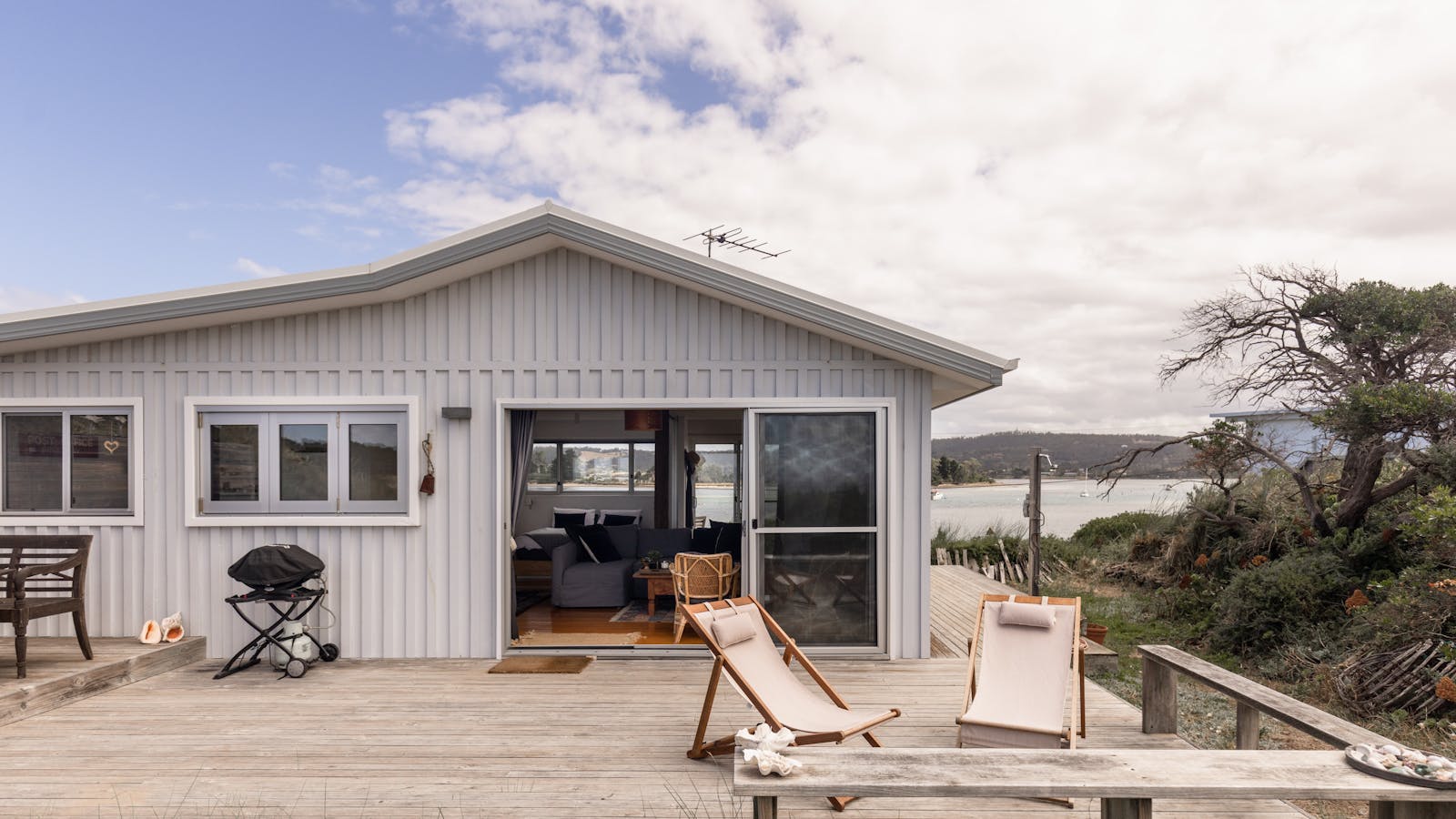 View from the East showing Pipe Clay Lagoon to the West
