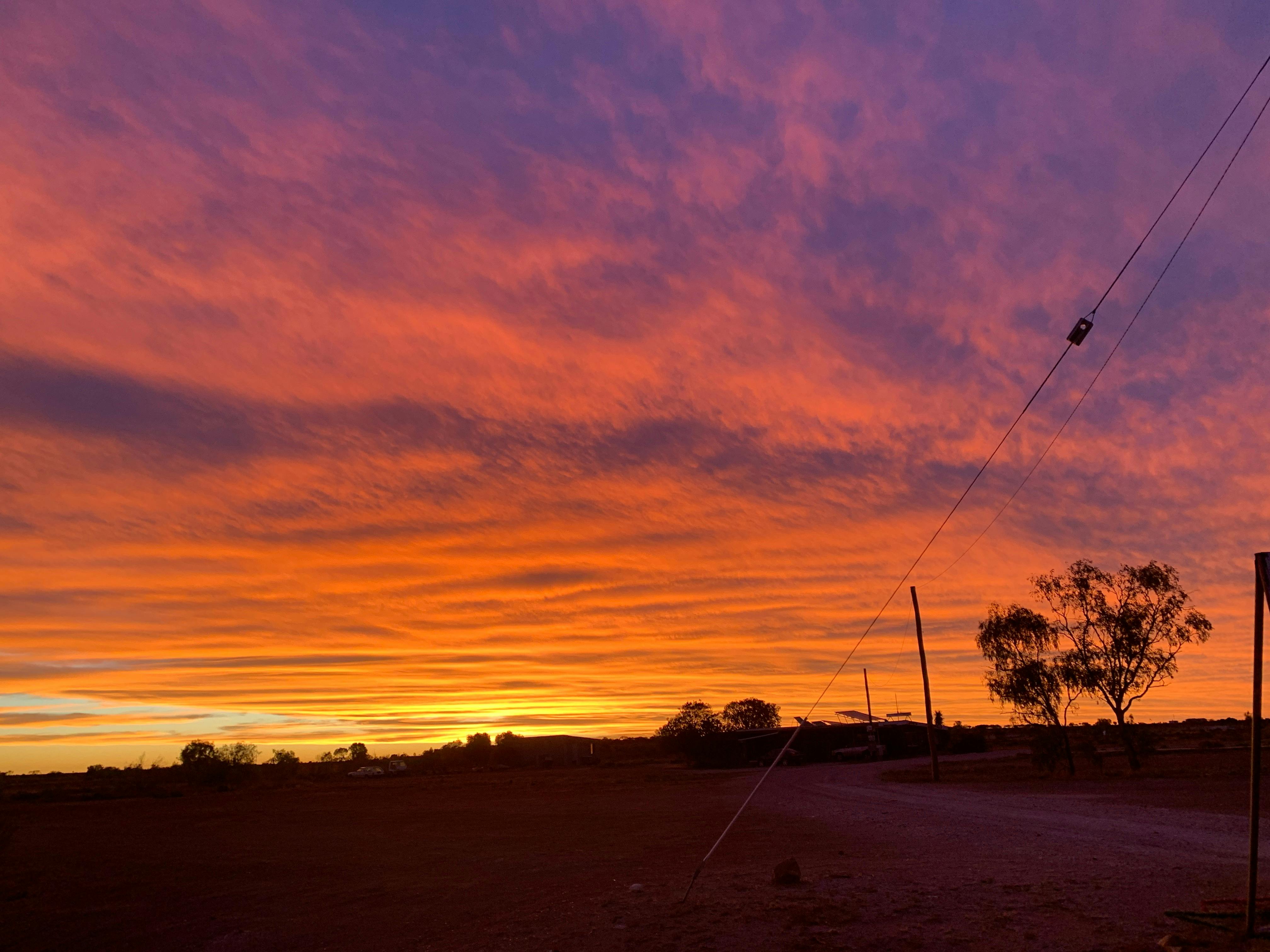 Sunset, gold, orange and purple