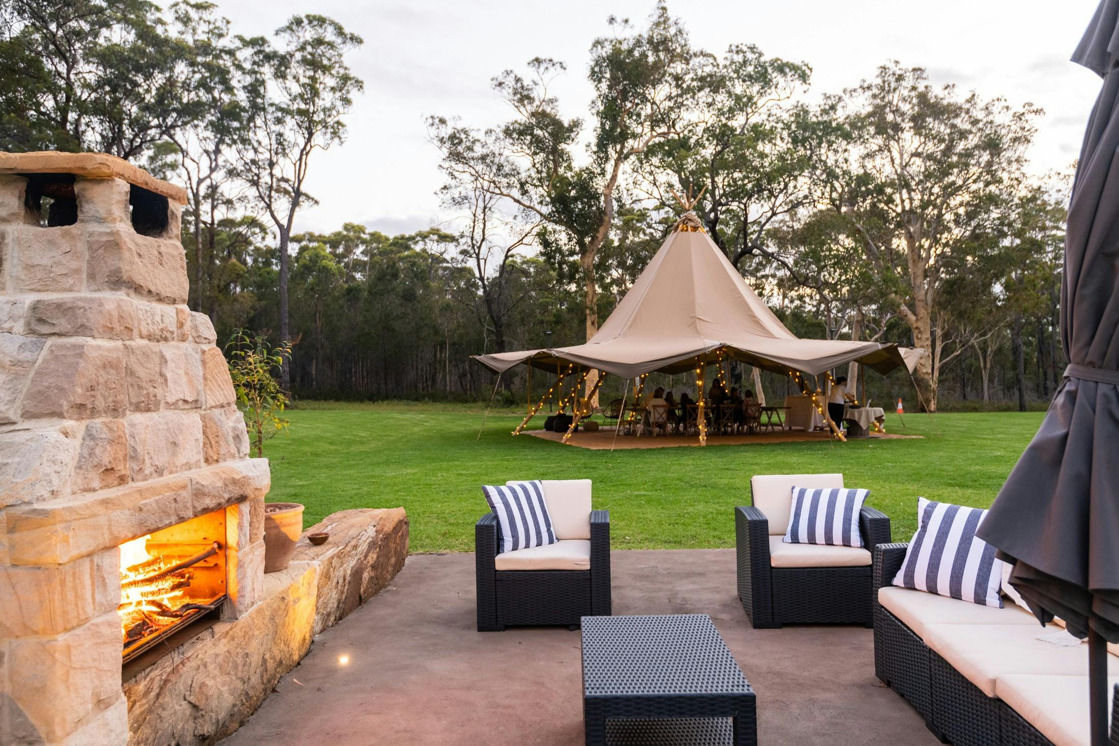 fire feast south coast dining experience  long table south coast tipis huskisson vincentia what's on