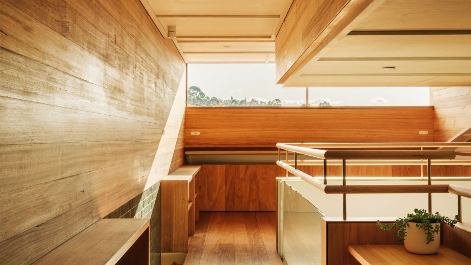 View of the sunroom and study