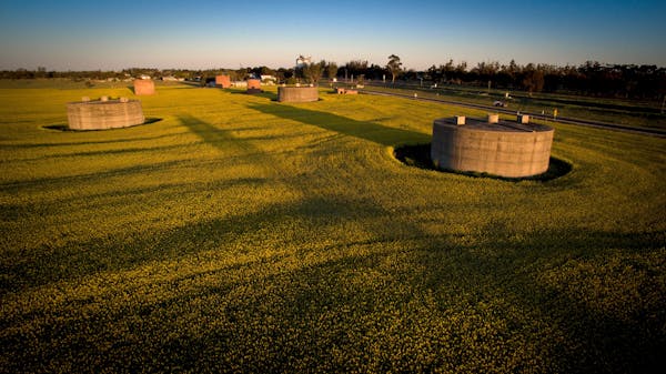 World War II Fuel Storage Tanks - Wolseley