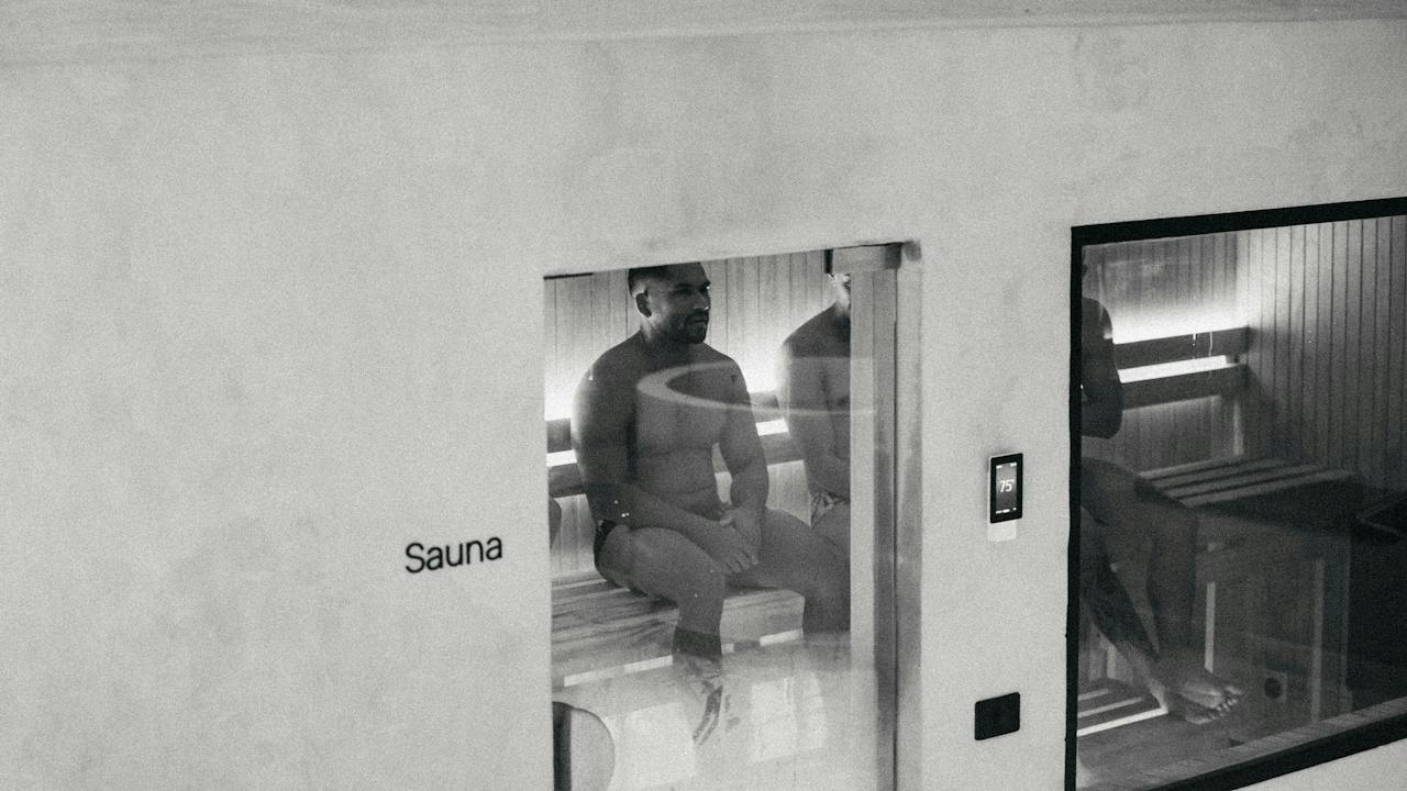 Our traditional sauna - dry heat for deep muscle relaxation and improved circulation.