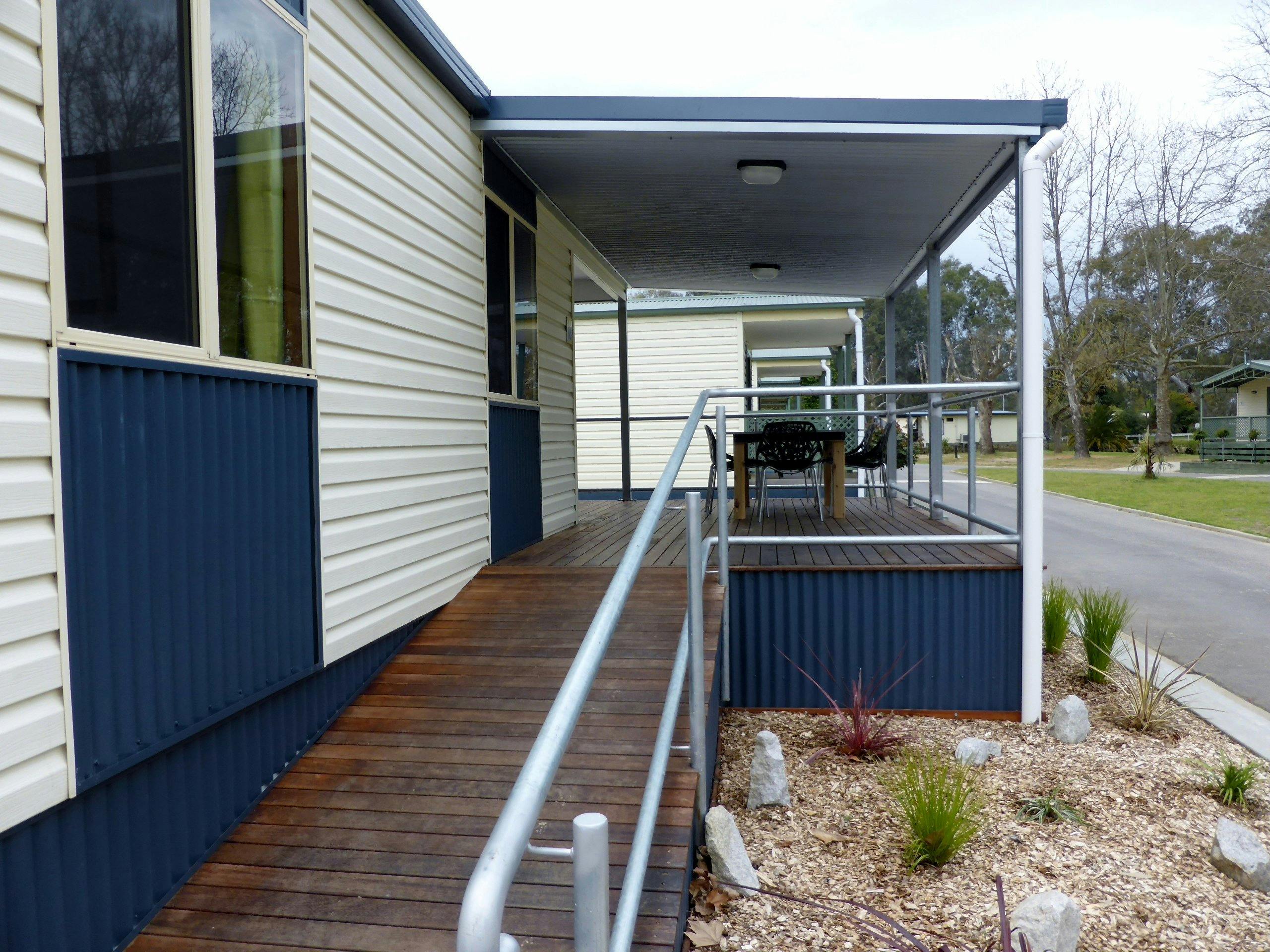 Large verandah with ramp