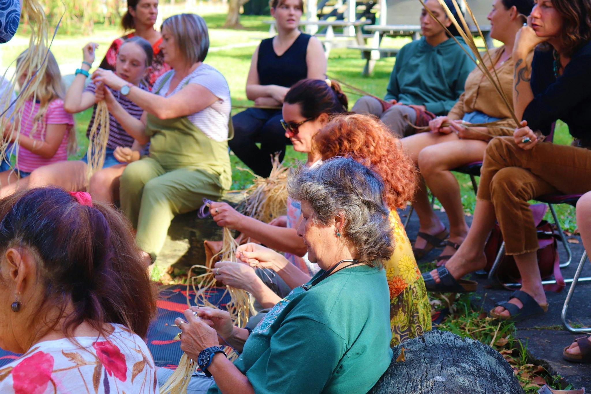 The best moment when everyone gets really into weaving and all you can hear is the rustling of fibre