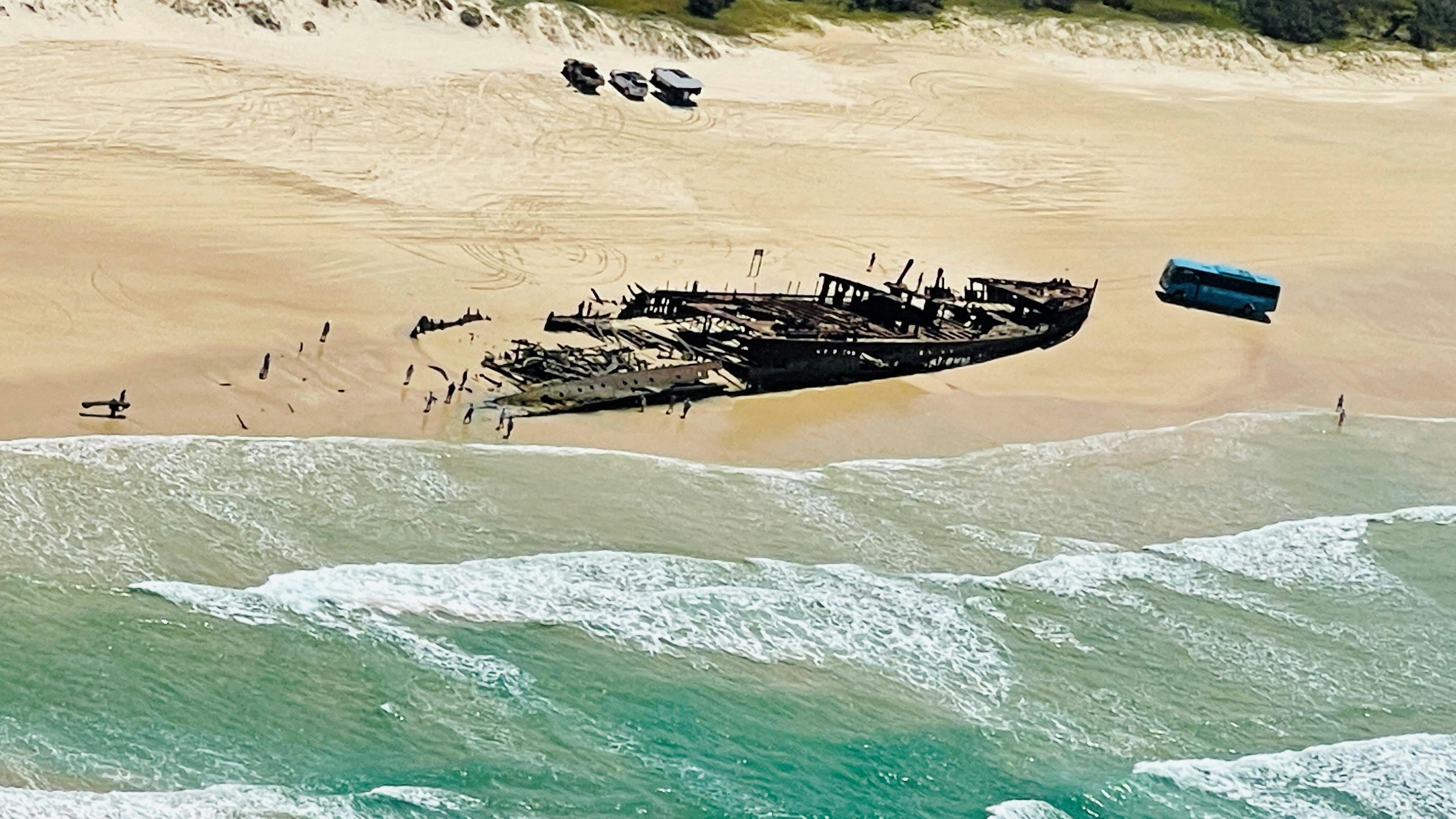 The Maheno Shipwreck on 75 Mile Beach